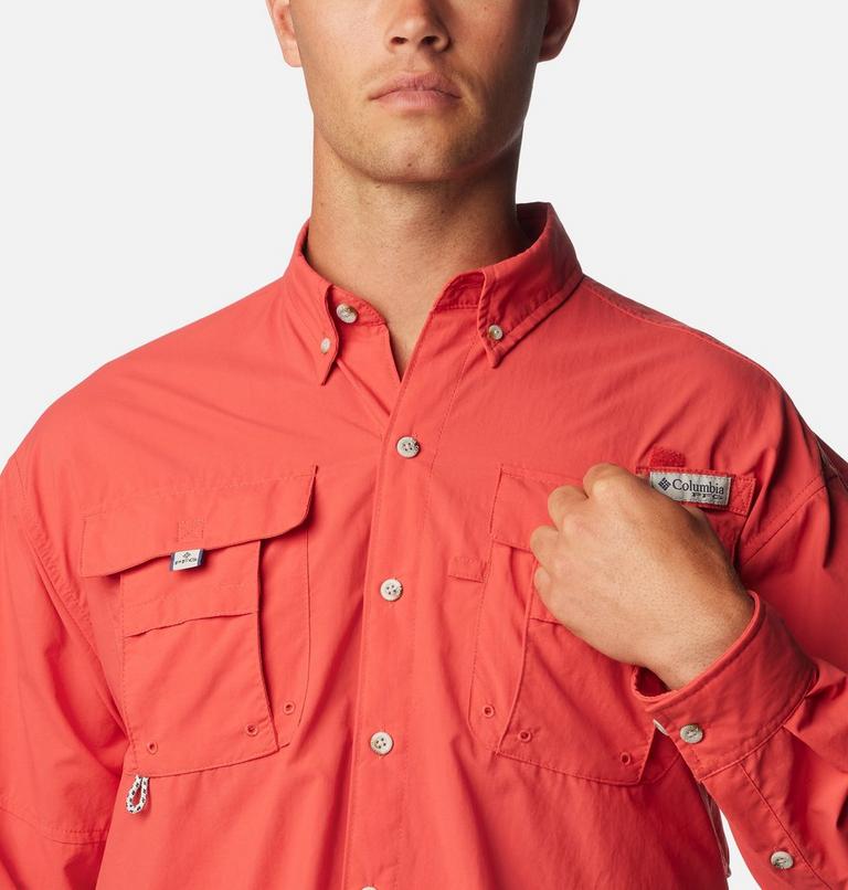 Bahama II L/S Shirt | 683 | L, Color: Sunset Red, image 4