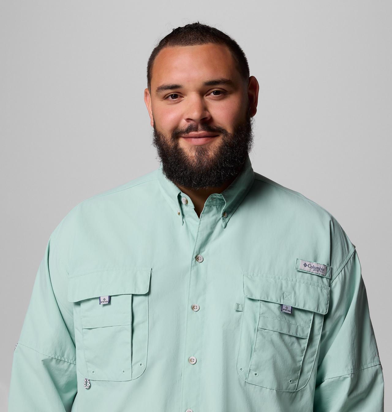 Men’s PFG Bahama™ II Long Sleeve Shirt - Big | 357 | 2X 7