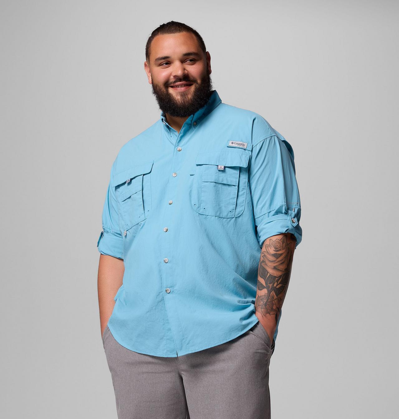 Men’s PFG Bahama™ II Long Sleeve Shirt - Big | 457 | 6X 5
