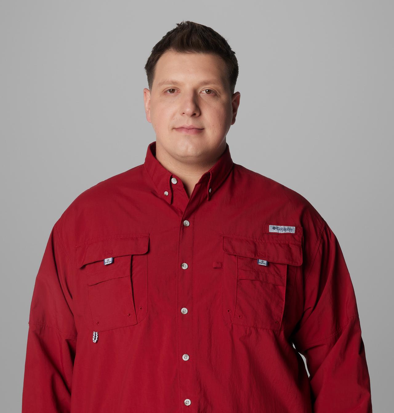 Men’s PFG Bahama™ II Long Sleeve Shirt - Big | 608 | 4X 5