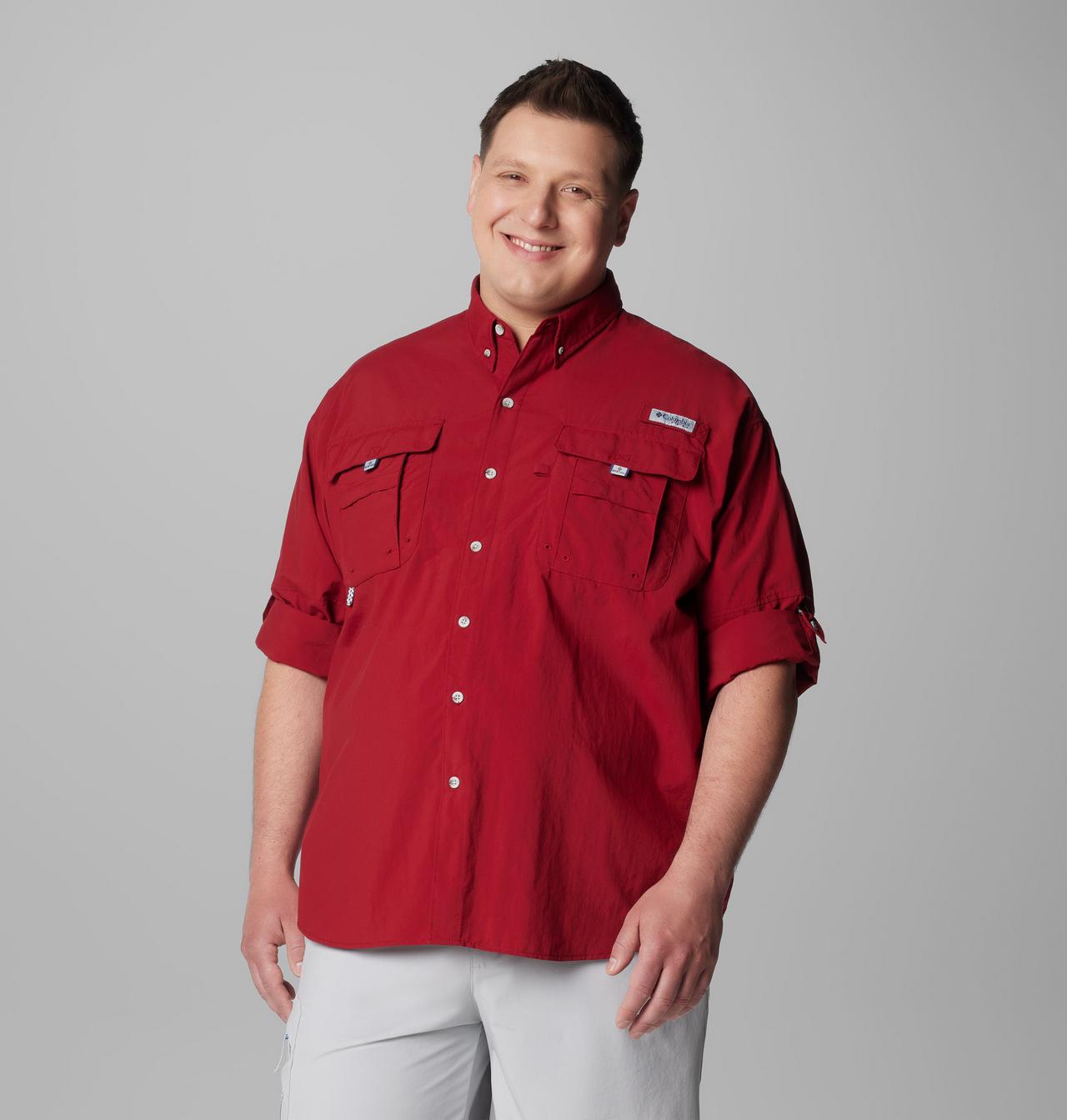 Men’s PFG Bahama™ II Long Sleeve Shirt - Big | 608 | 4X 7