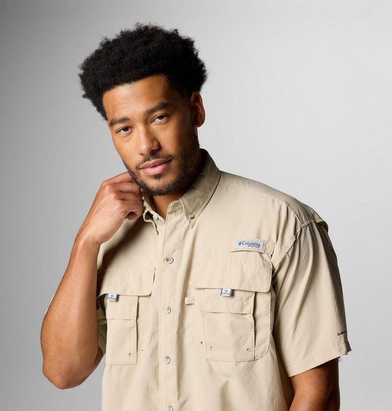 Men's Bahama II Short Sleeve Shirt, Color: Fossil, image 5