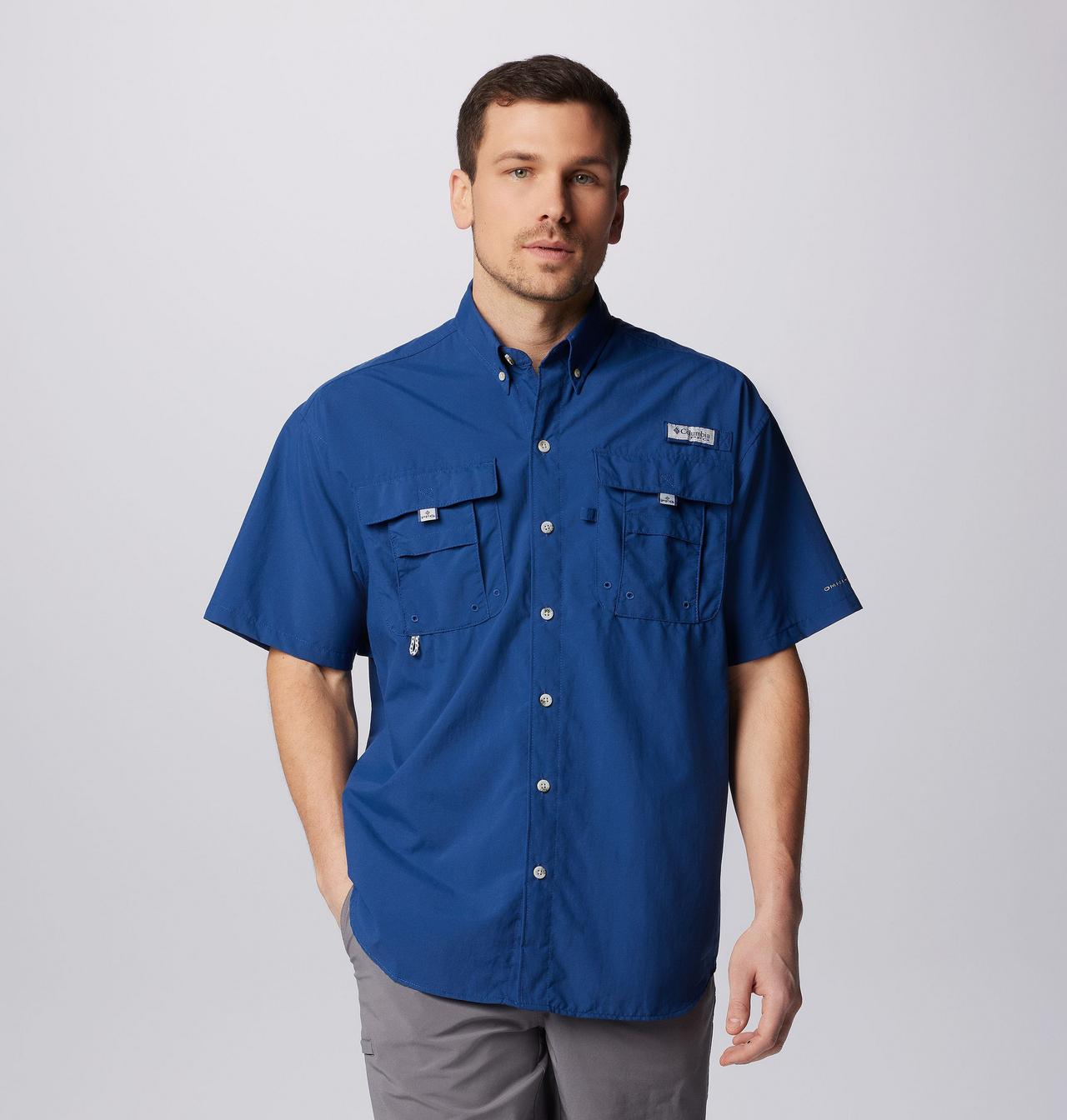 Chemise Columbia PFG Ag Pro Manches Courtes Homme, Taille M, Vert/beige, Neuve Avec étiquettes