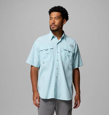 Men's Bahama II Short Sleeve Shirt, Color: Marine Light, image 3