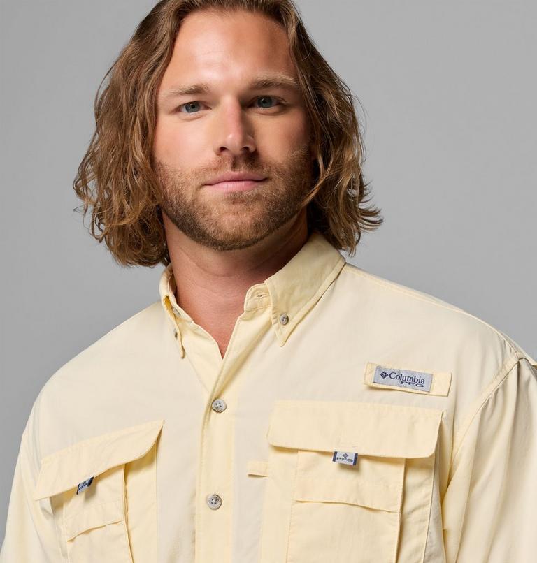 Men's Bahama II Short Sleeve Shirt, Color: Lemon Wash, image 5