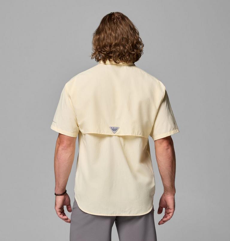 Men's Bahama II Short Sleeve Shirt, Color: Lemon Wash, image 3