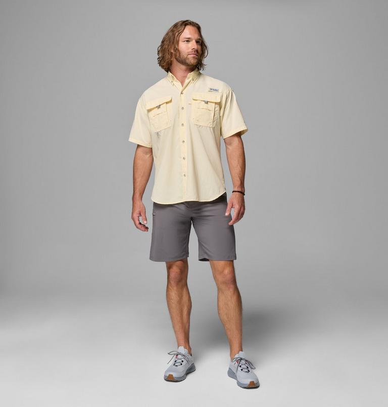 Men's Bahama II Short Sleeve Shirt, Color: Lemon Wash, image 2