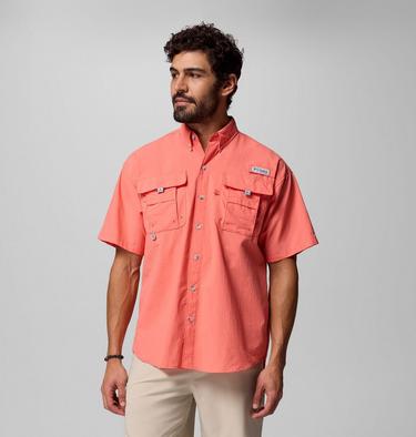 Men's Bahama II Short Sleeve Shirt, Color: Melonade, image 1