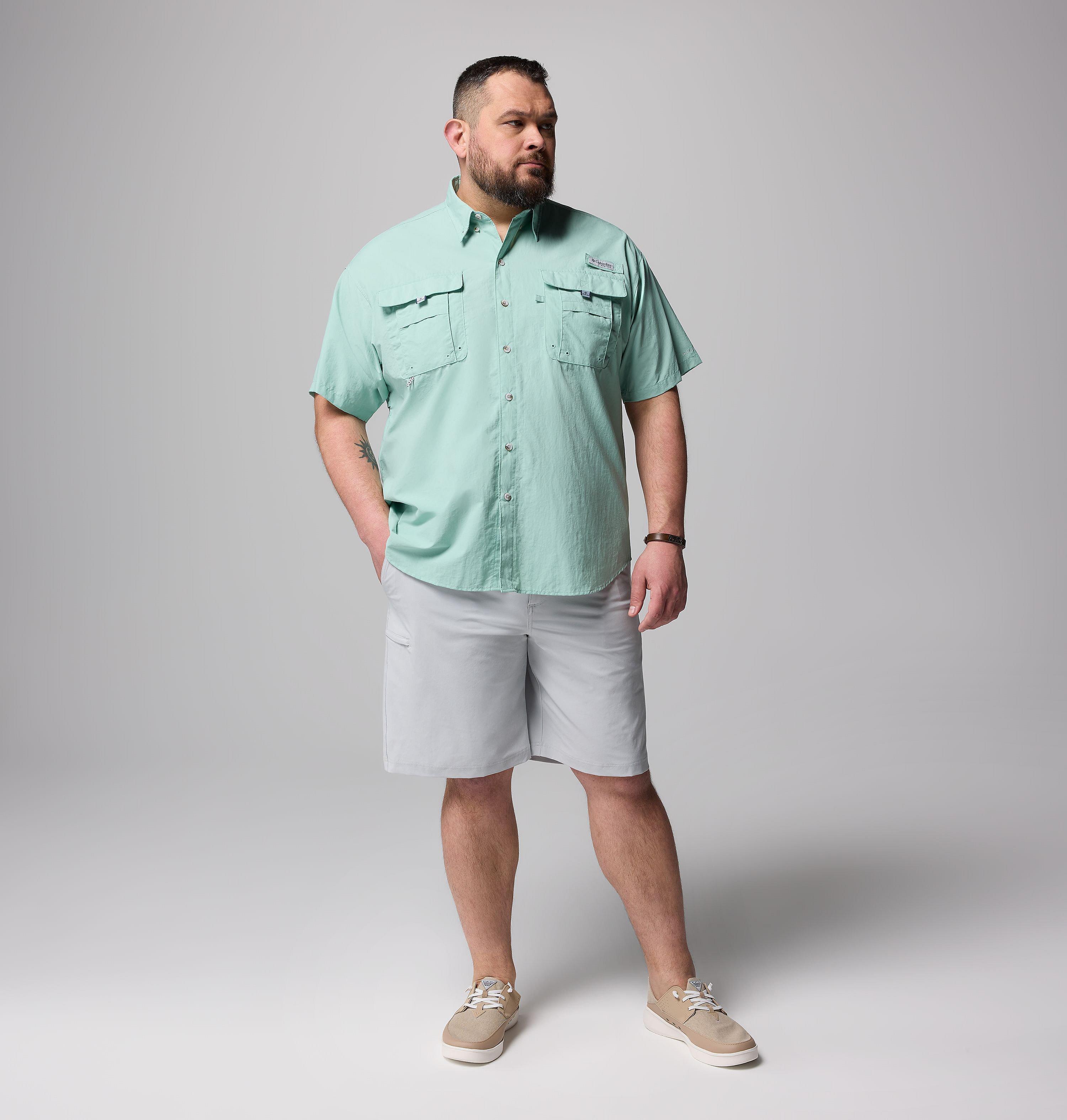 Men's PFG Bahama II Short Sleeve Shirt - Big 7