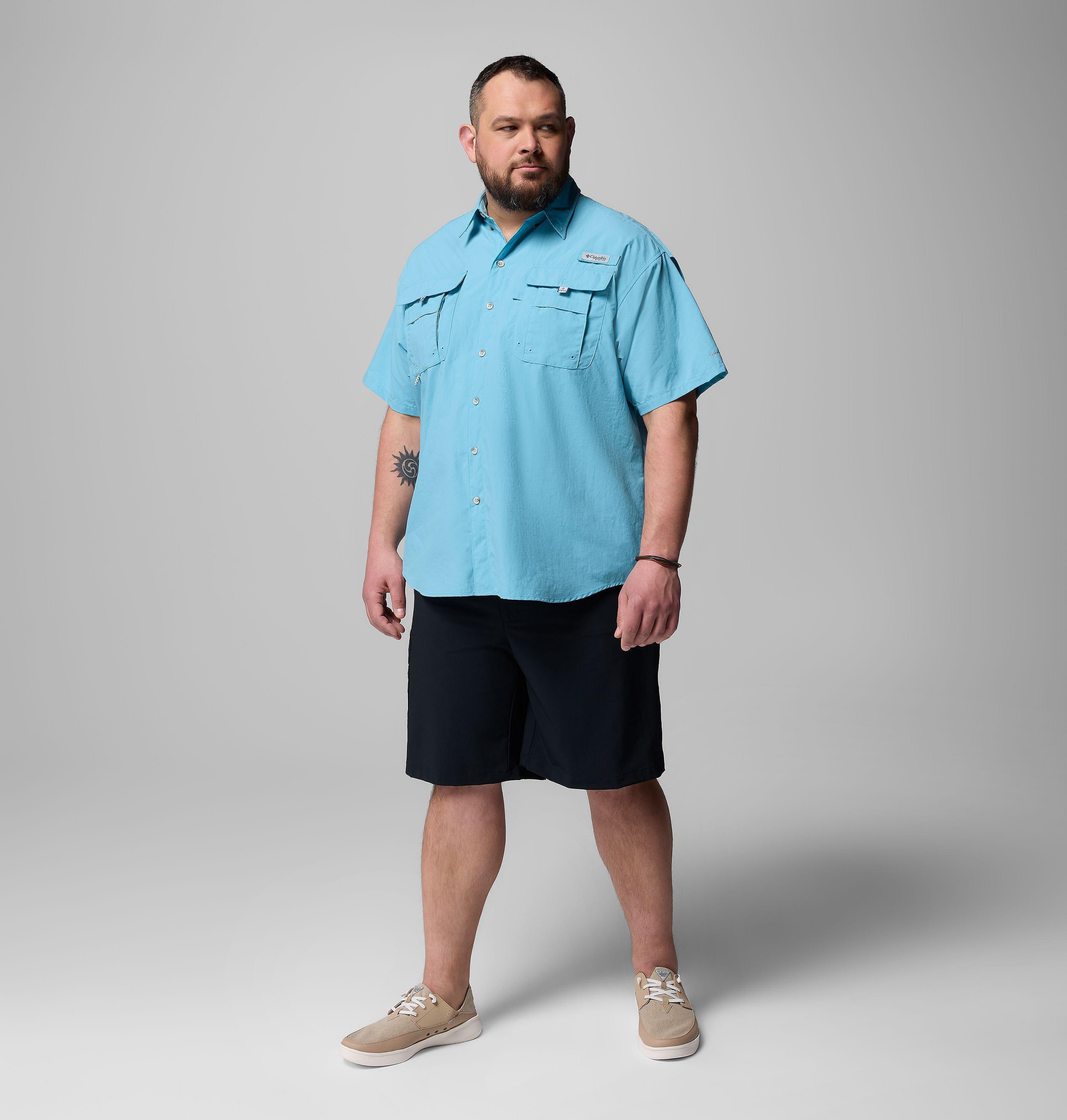 Men's PFG Bahama II Short Sleeve Shirt - Big | 457 | 2X 7