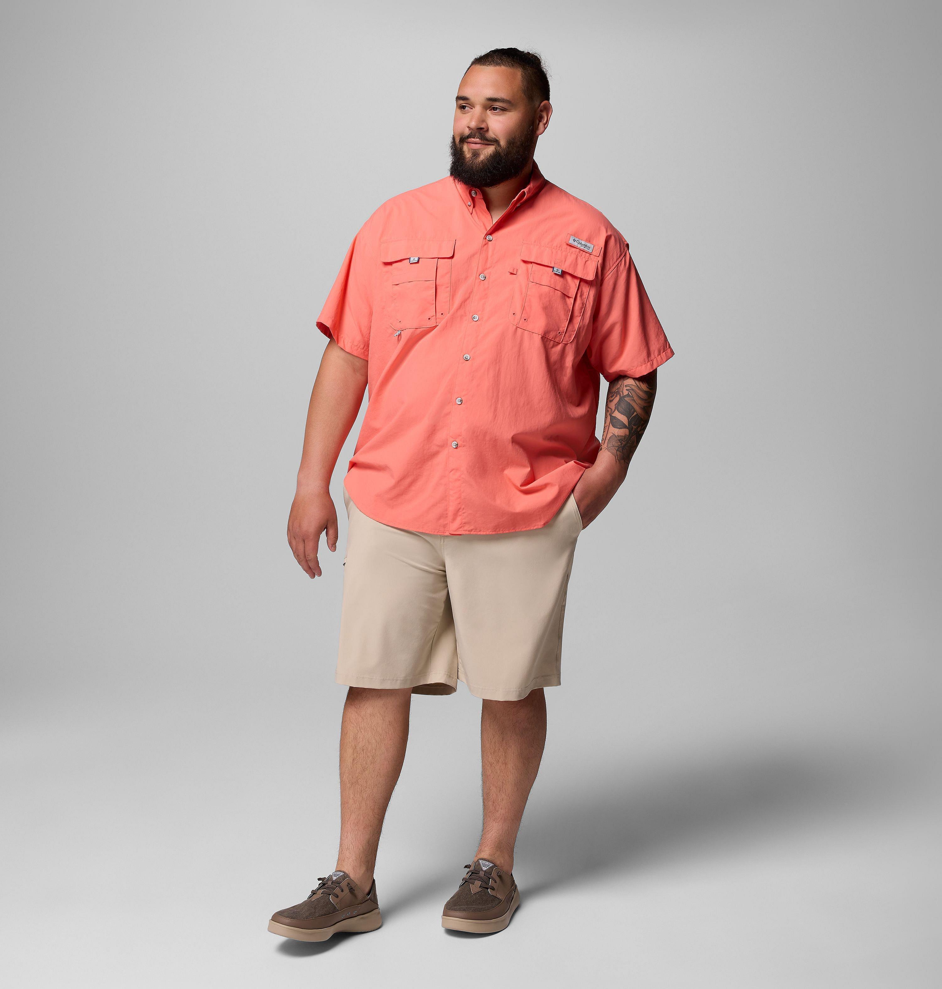 Men's PFG Bahama II Short Sleeve Shirt - Big | 853 | 2X 2