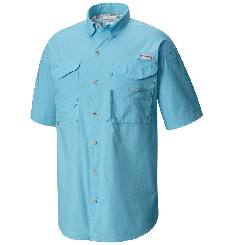 Men&rsquo;s PFG Bonehead Short Sleeve Shirt, Color: Riptide, image 1