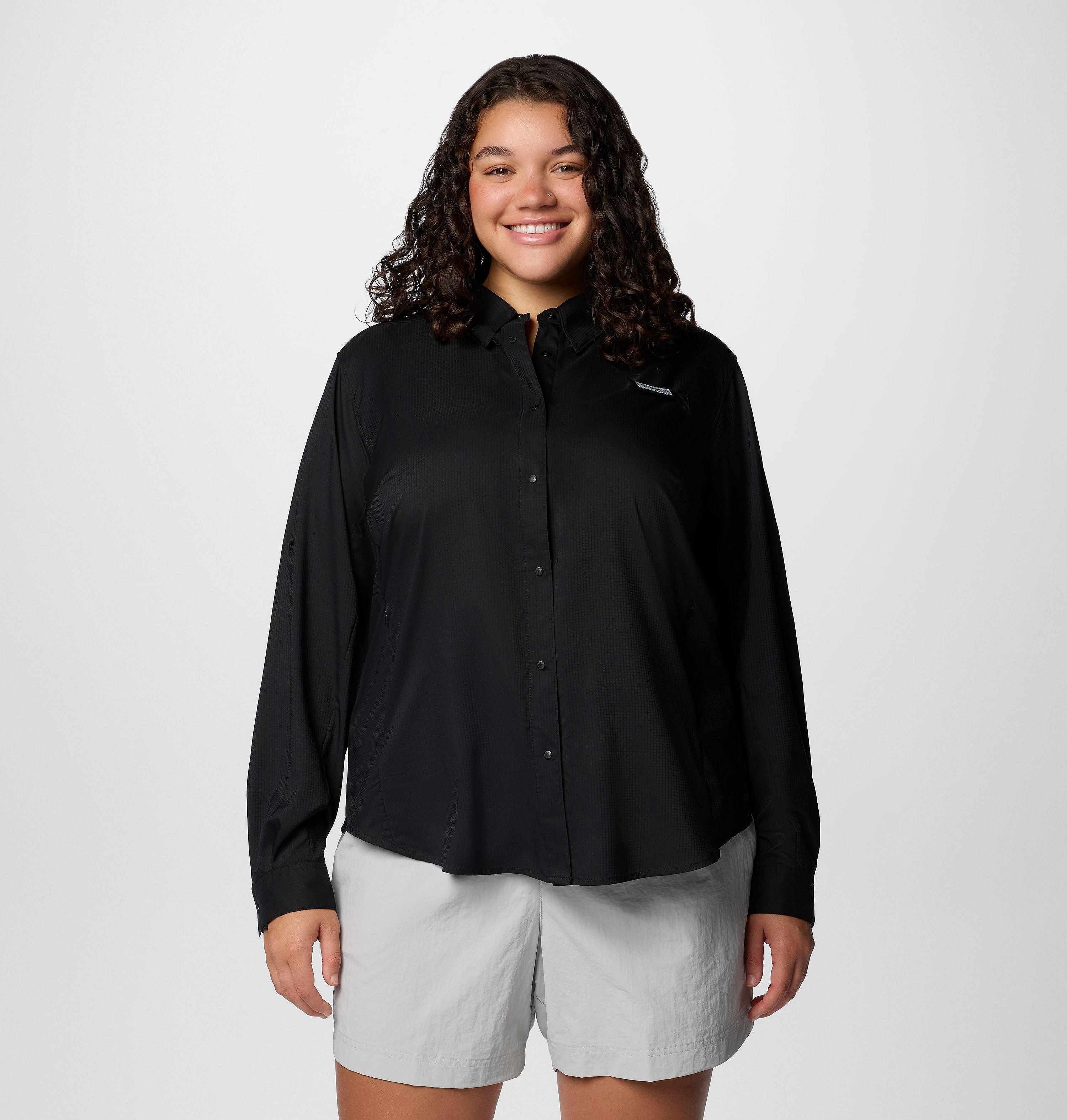 Columbia Women's PFG Tamiami II Long Sleeve Shirt - Plus Size-