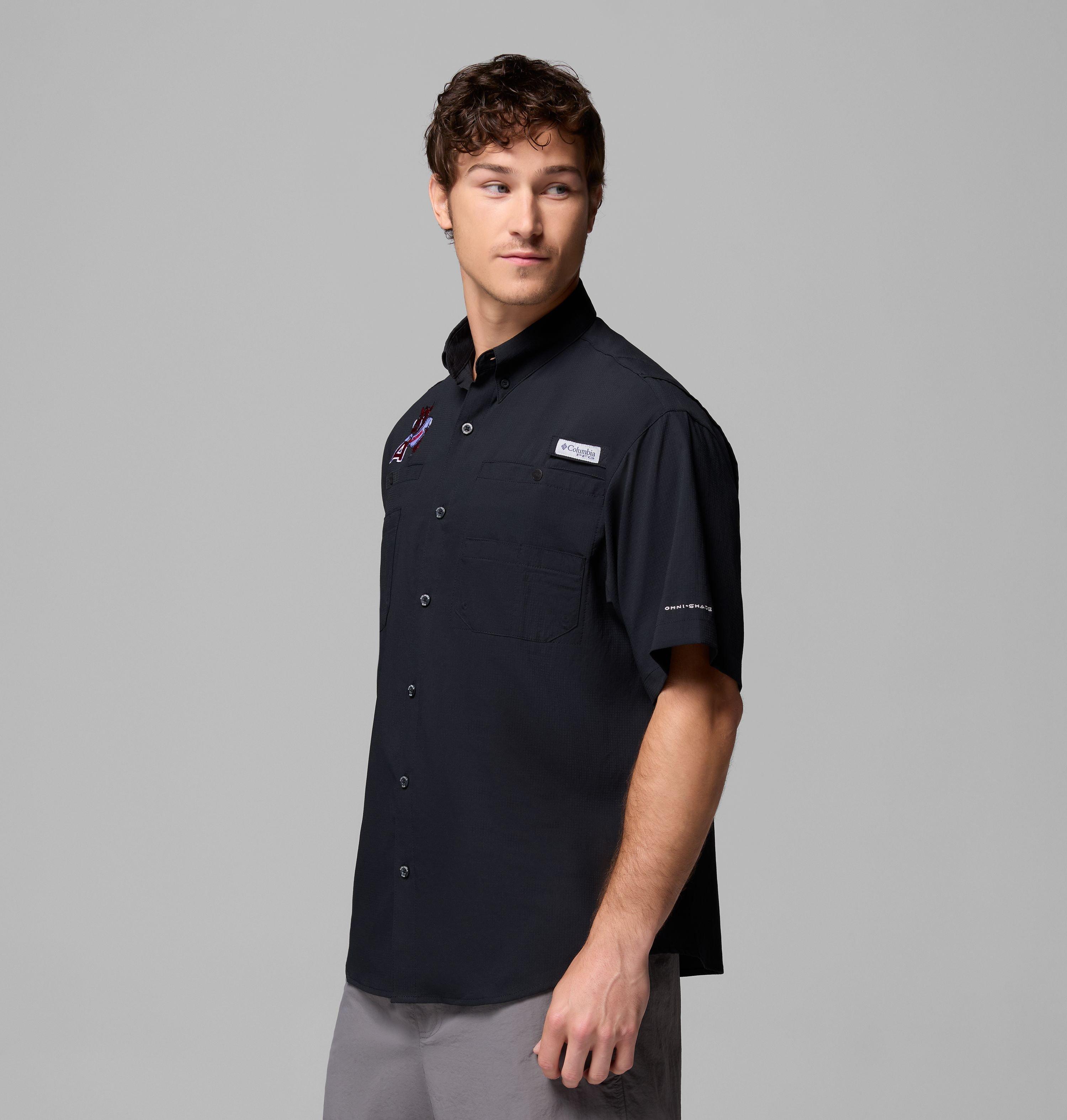Men's Collegiate PFG Tamiami Short Sleeve Shirt - Arkansas 4
