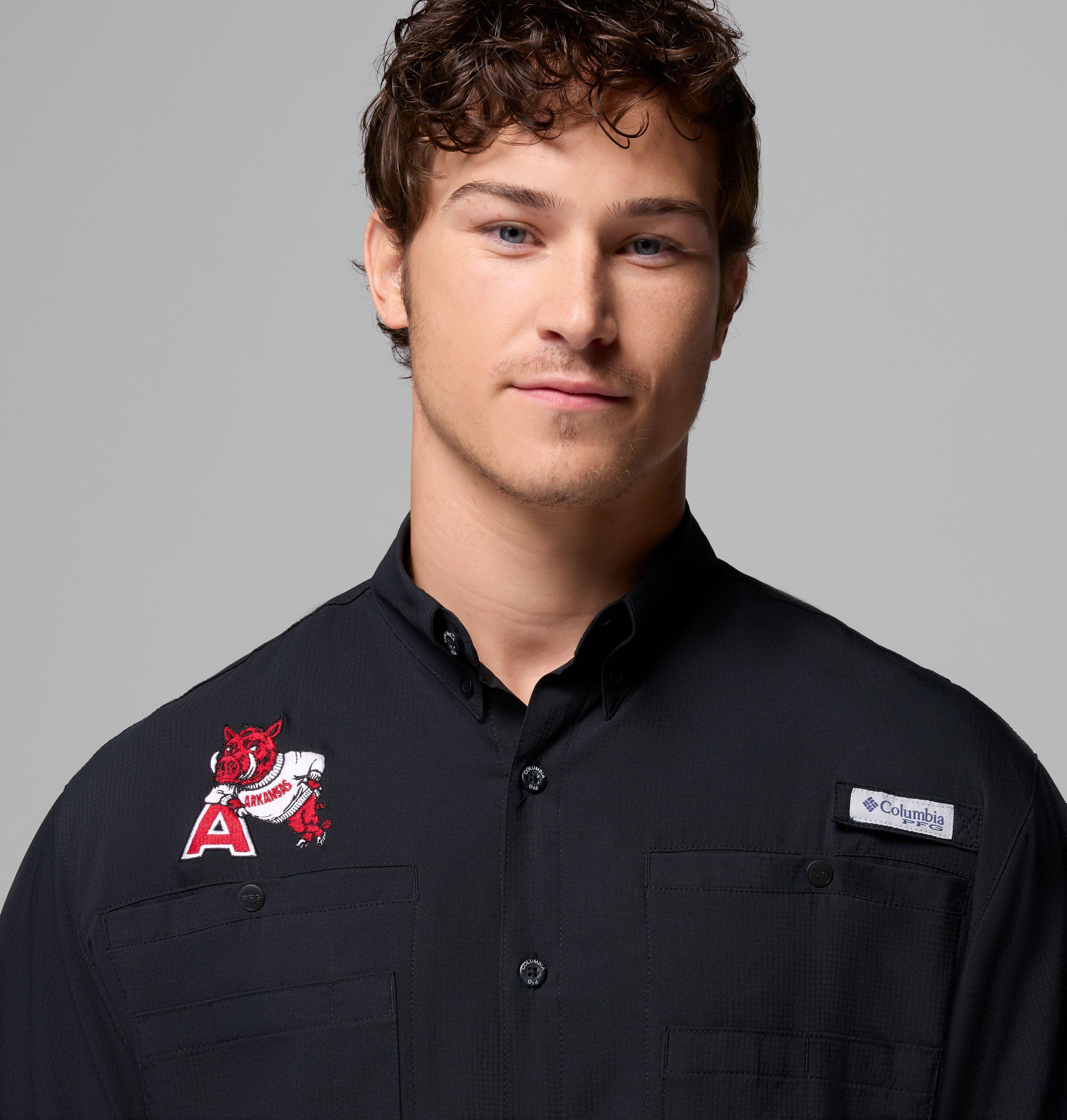 Men's Collegiate PFG Tamiami Short Sleeve Shirt - Arkansas 5