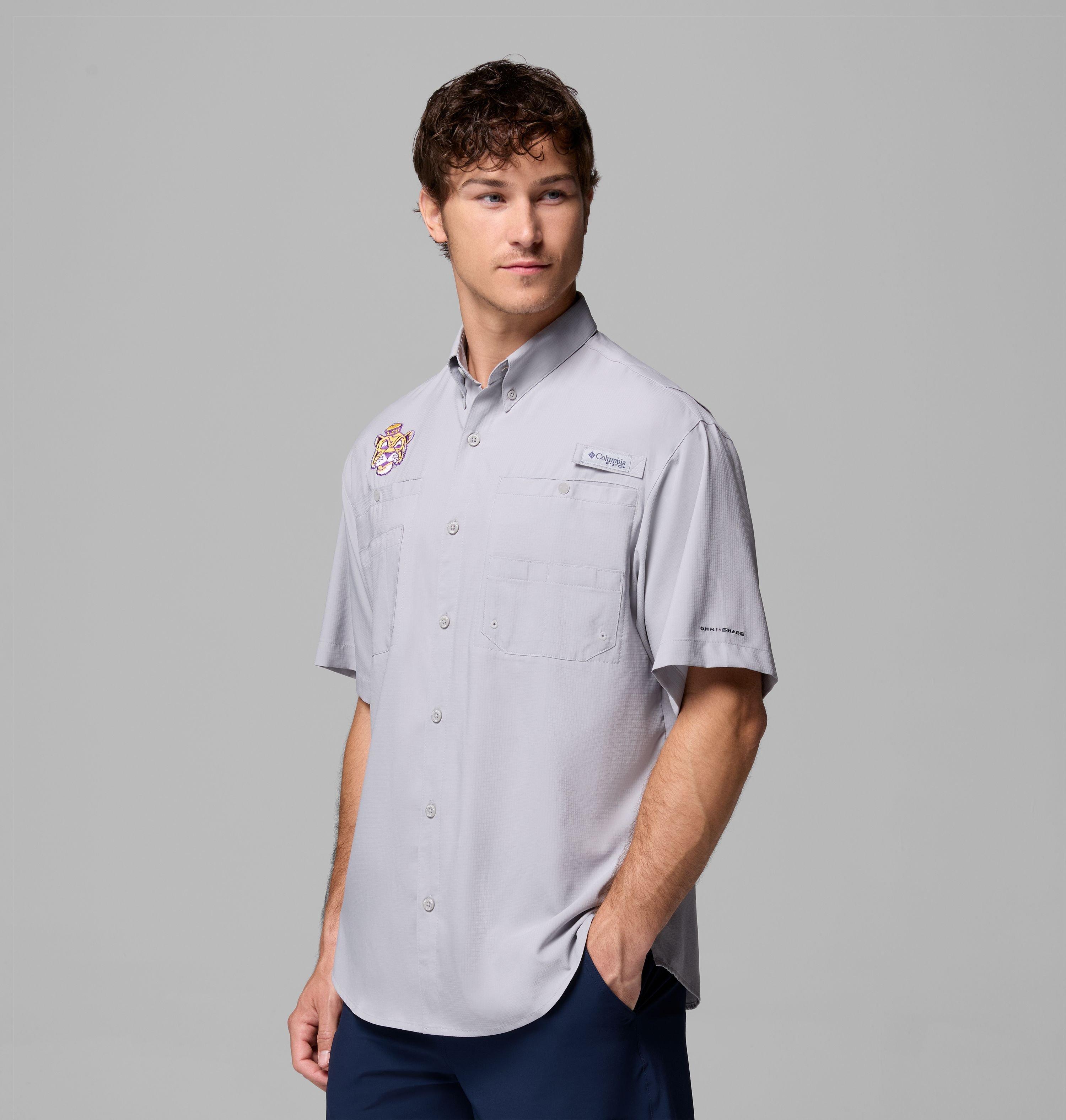 Men's Collegiate PFG Tamiami Short Sleeve Shirt - LSU 4
