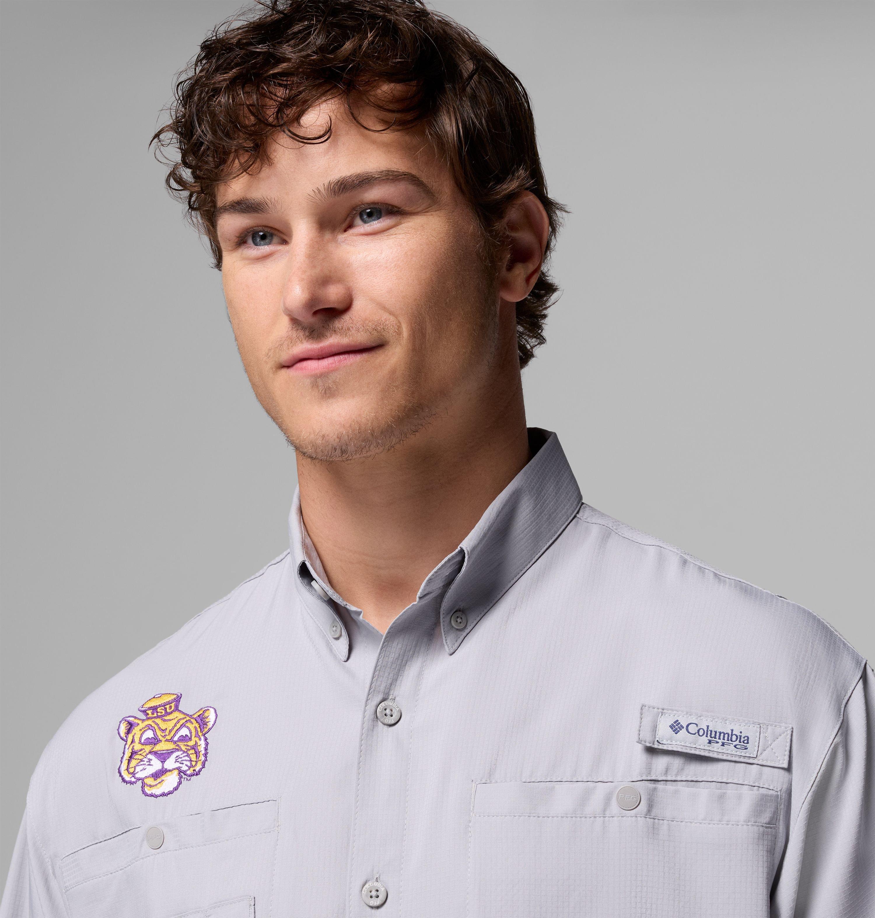 Men's Collegiate PFG Tamiami Short Sleeve Shirt - LSU 5