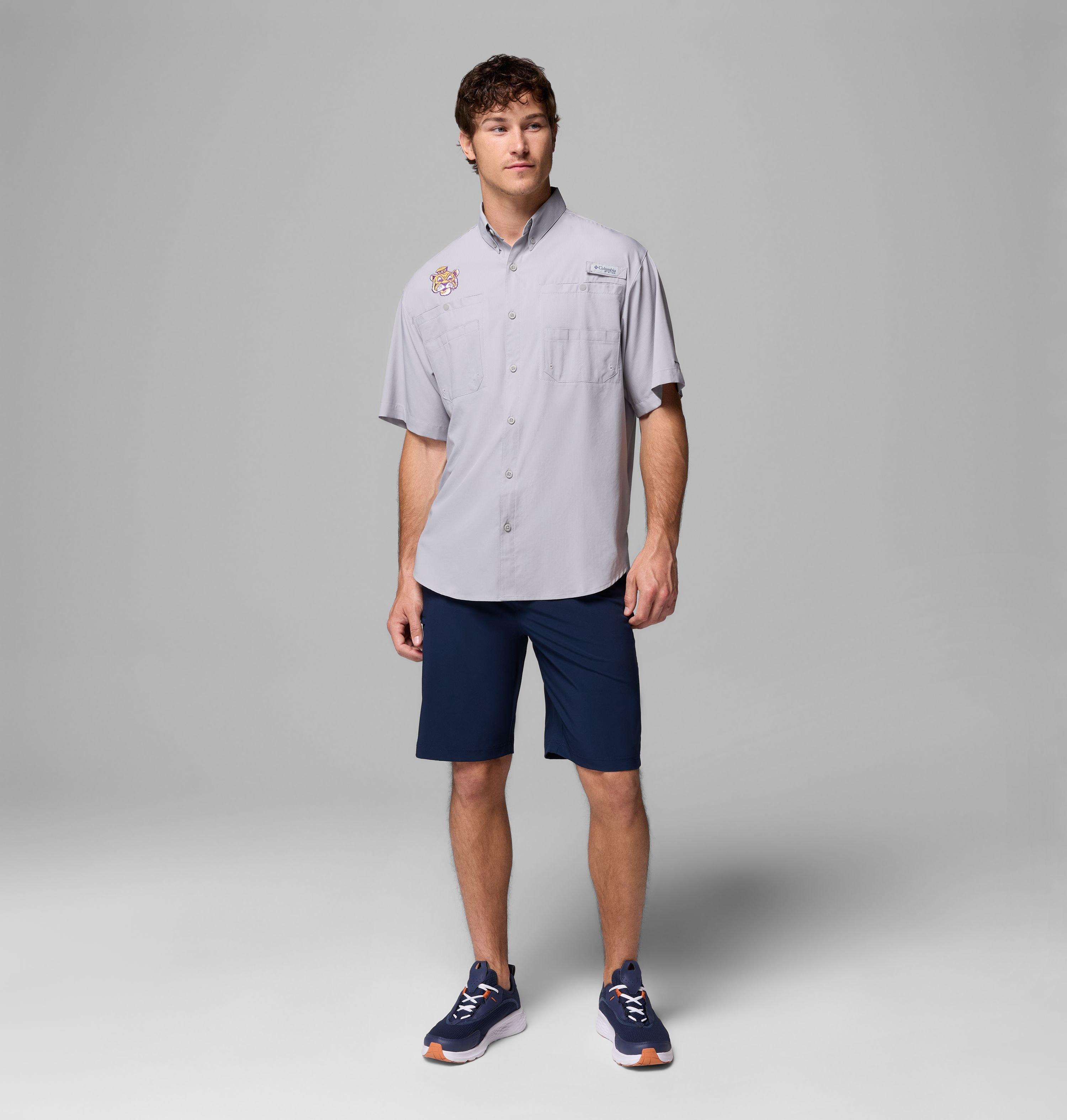 Men's Collegiate PFG Tamiami Short Sleeve Shirt - LSU 2