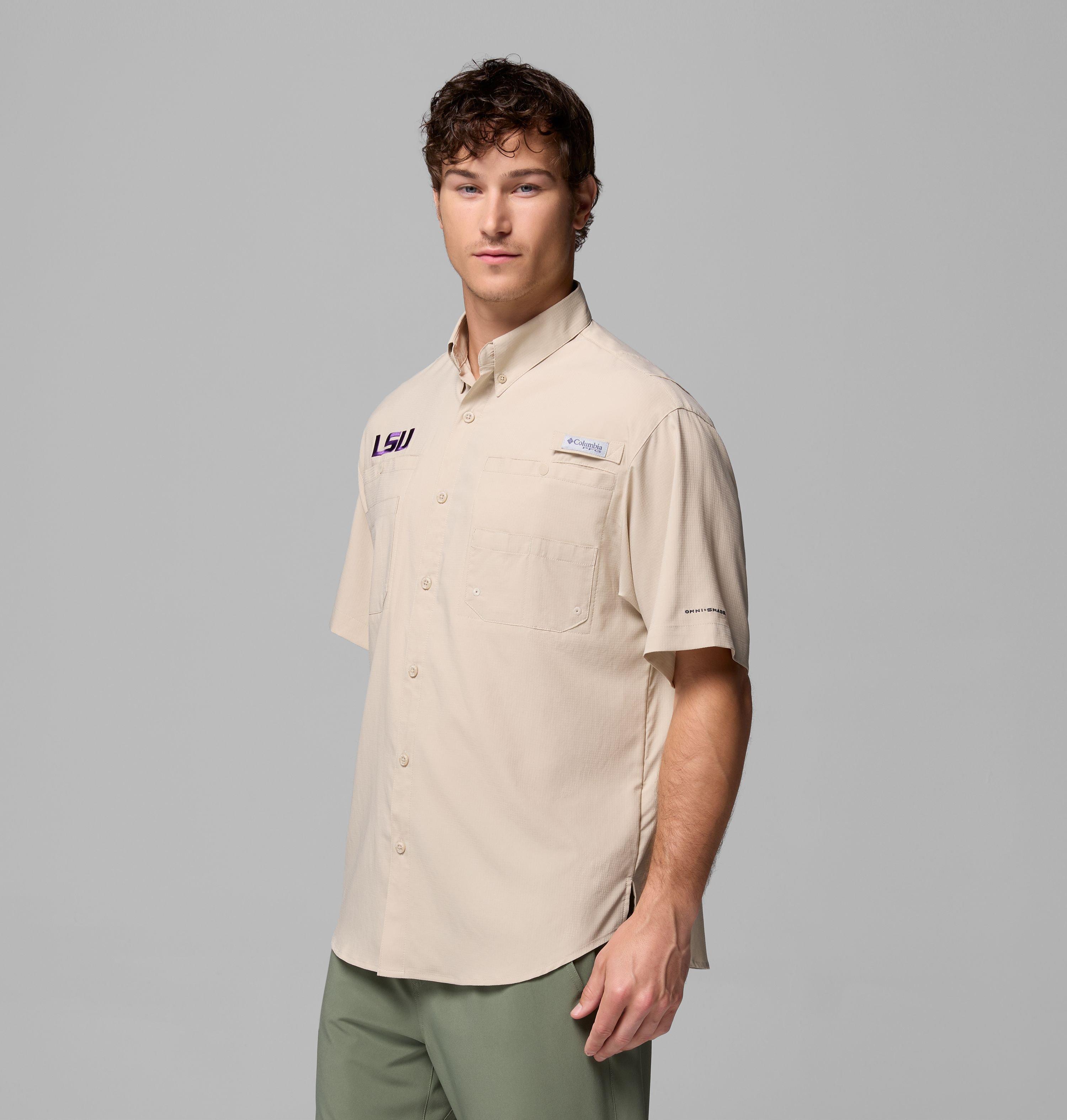 Men's Collegiate PFG Tamiami™ Short Sleeve Shirt | 161 | XXL 4