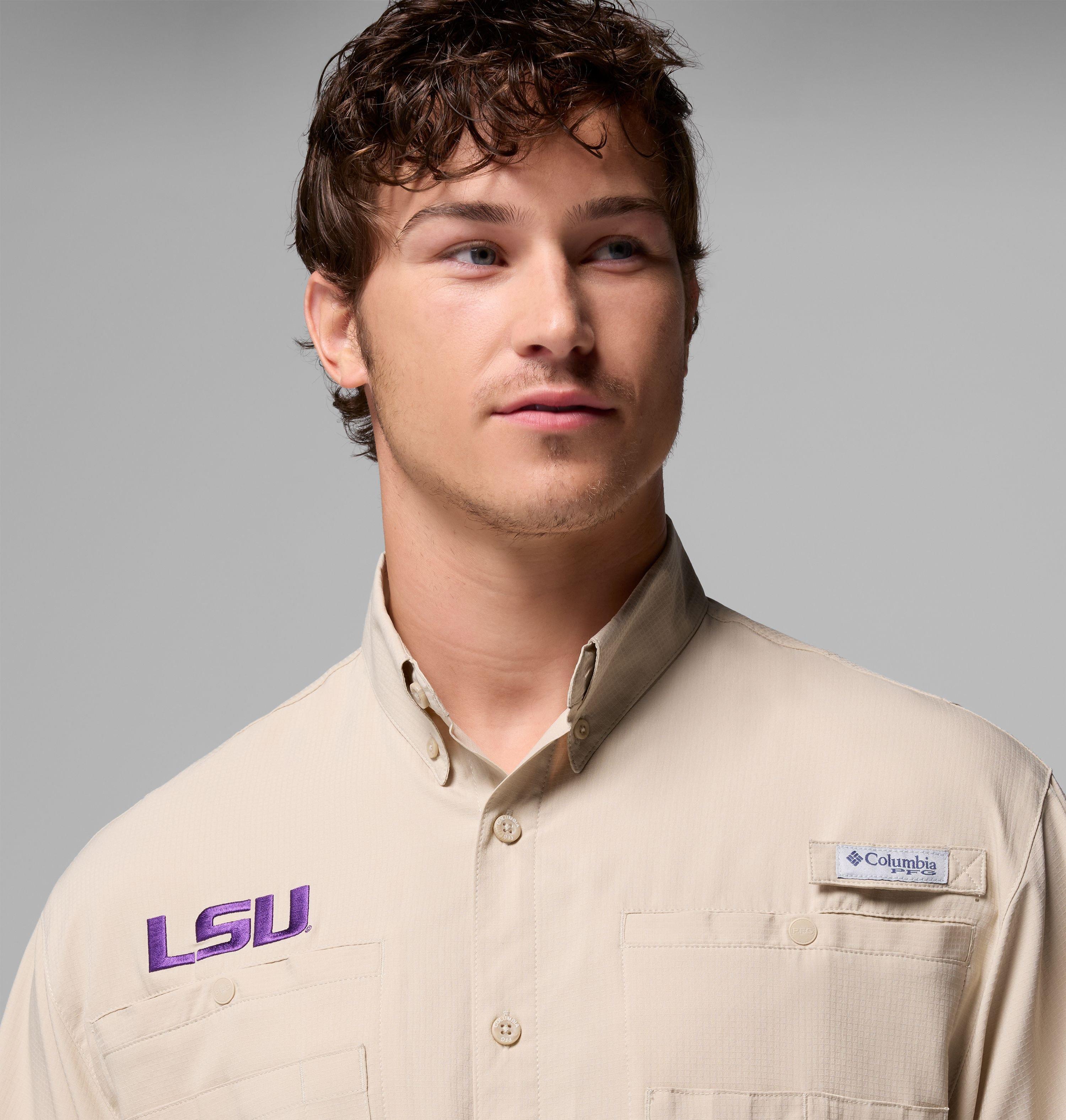 Men's Collegiate PFG Tamiami™ Short Sleeve Shirt | 161 | XXL 5