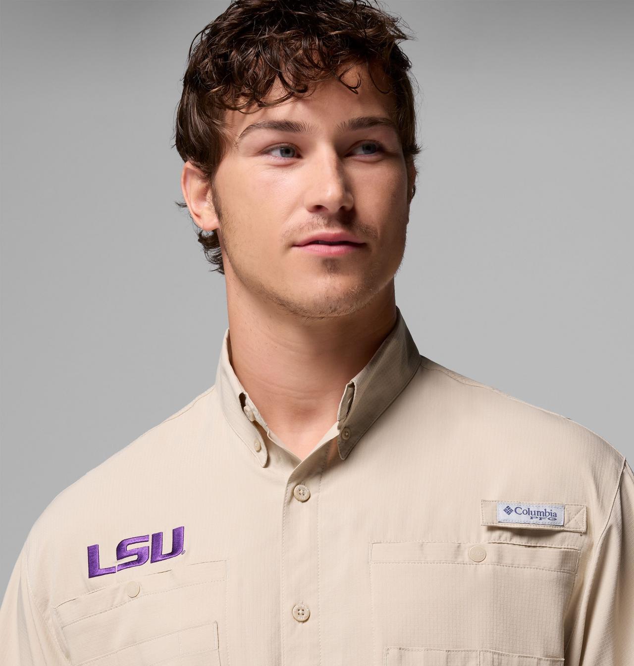 Men's Collegiate PFG Tamiami™ Short Sleeve Shirt | 161 | XXL 5