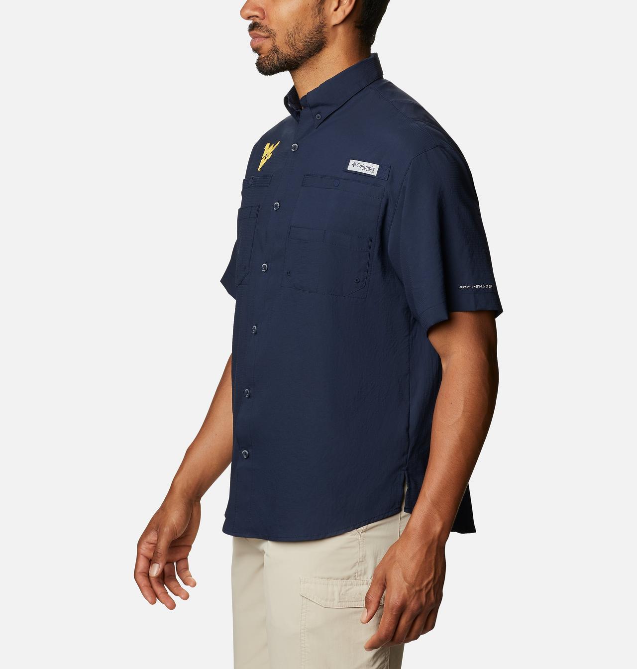 Men's Collegiate PFG Tamiami™ Short Sleeve Shirt -  West Virginia 3
