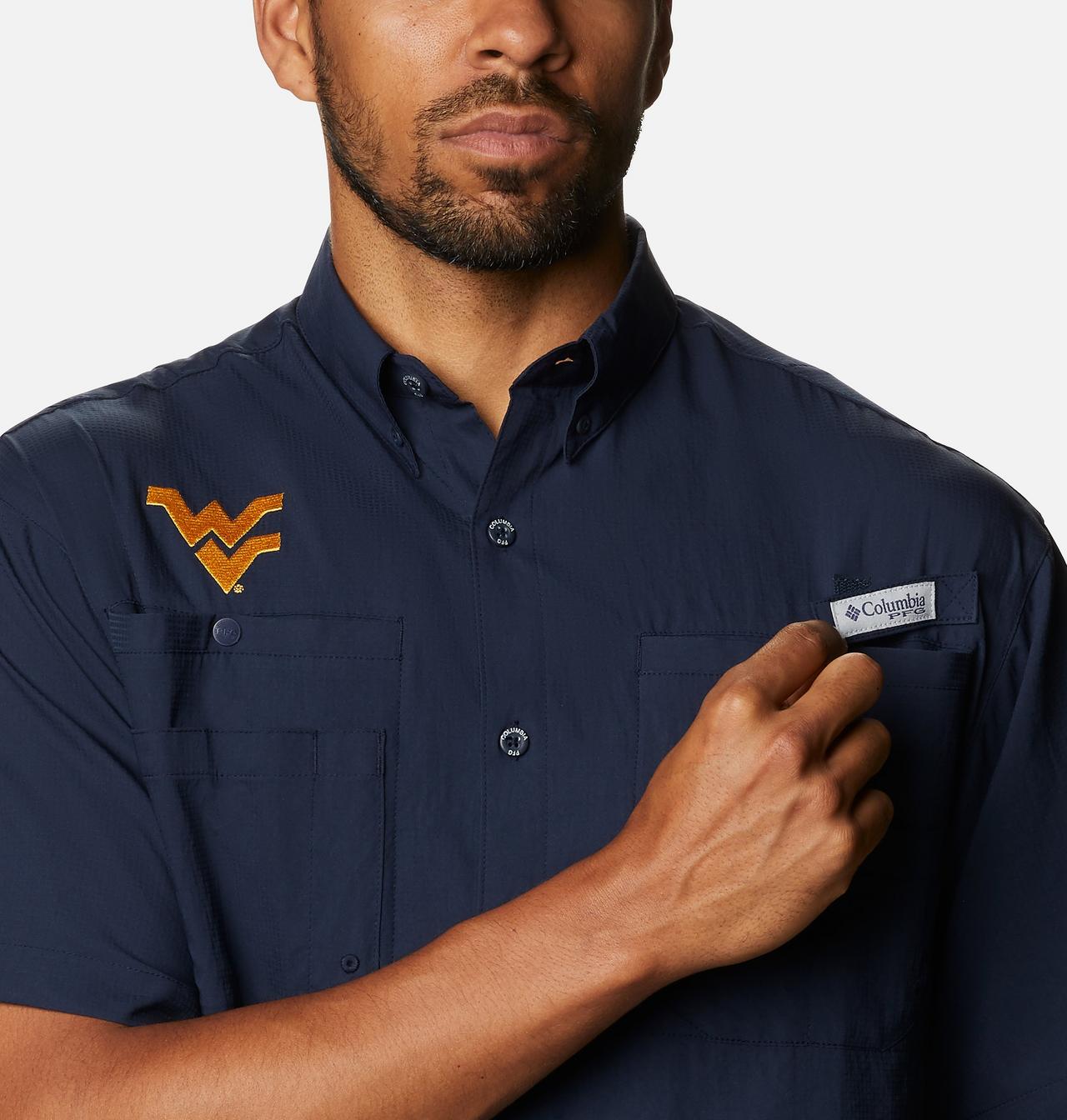 Men's Collegiate PFG Tamiami™ Short Sleeve Shirt -  West Virginia 4