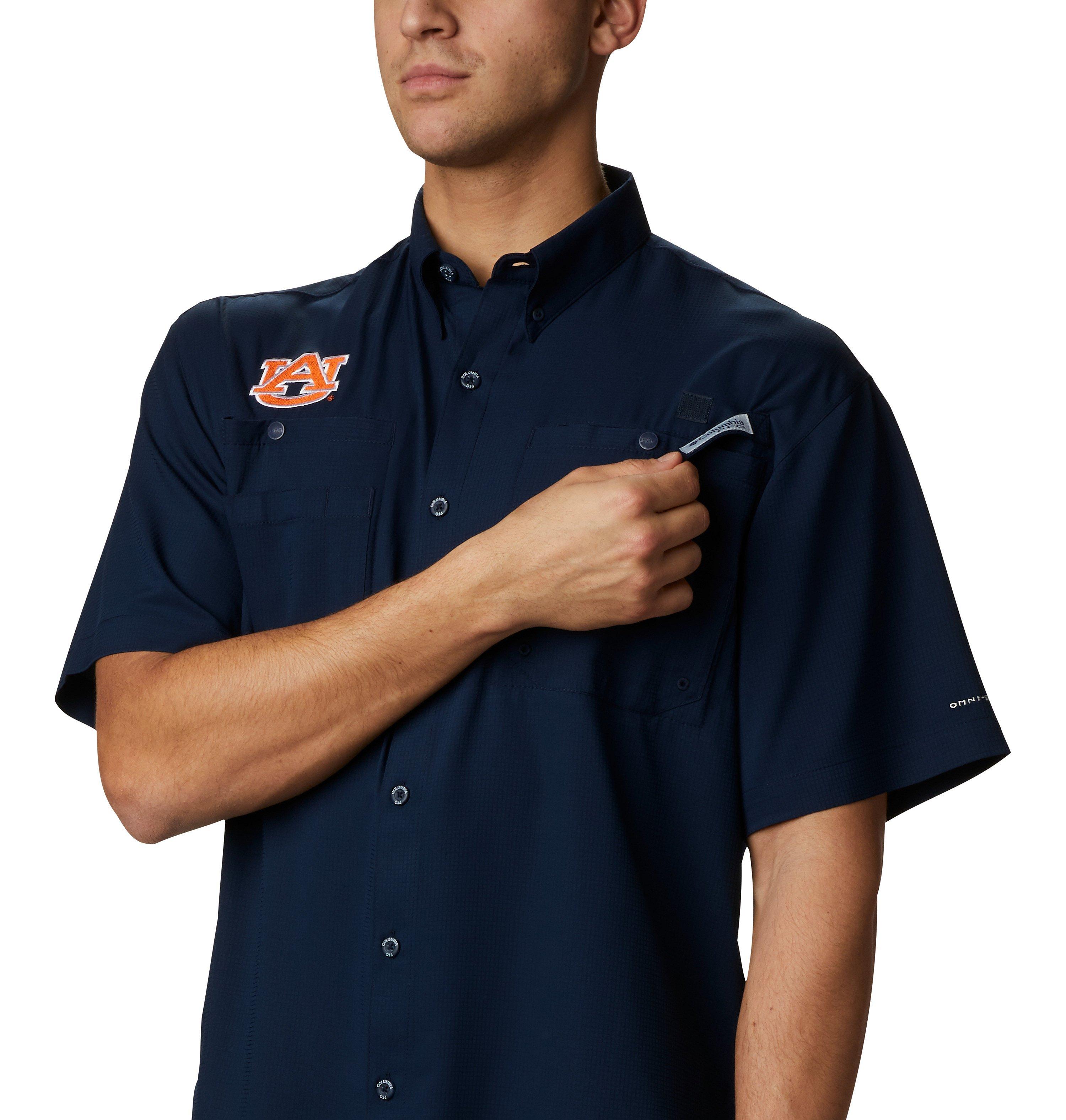 Men's Collegiate PFG Tamiami Short Sleeve Shirt - Auburn 4