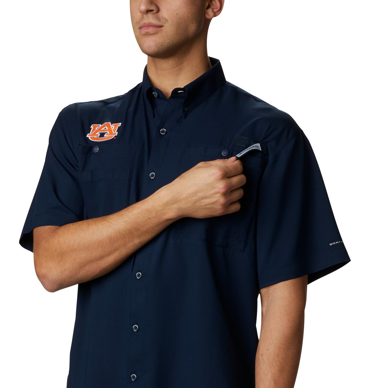 Men's Collegiate PFG Tamiami™ Short Sleeve Shirt - Auburn 4