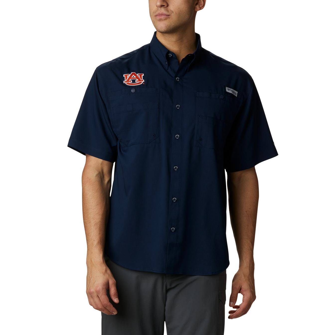 Men's Collegiate PFG Tamiami™ Short Sleeve Shirt - Auburn 1