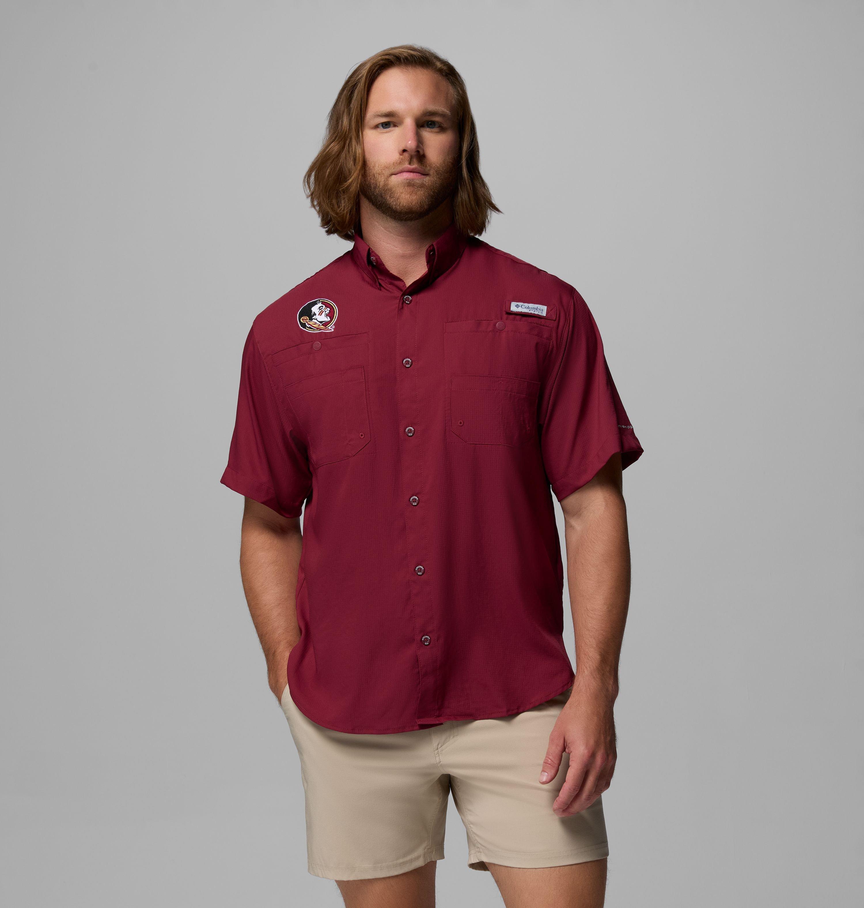 Columbia Sportswear Men's Florida State University Tamiami Short Sleeve Fishing T-shirt