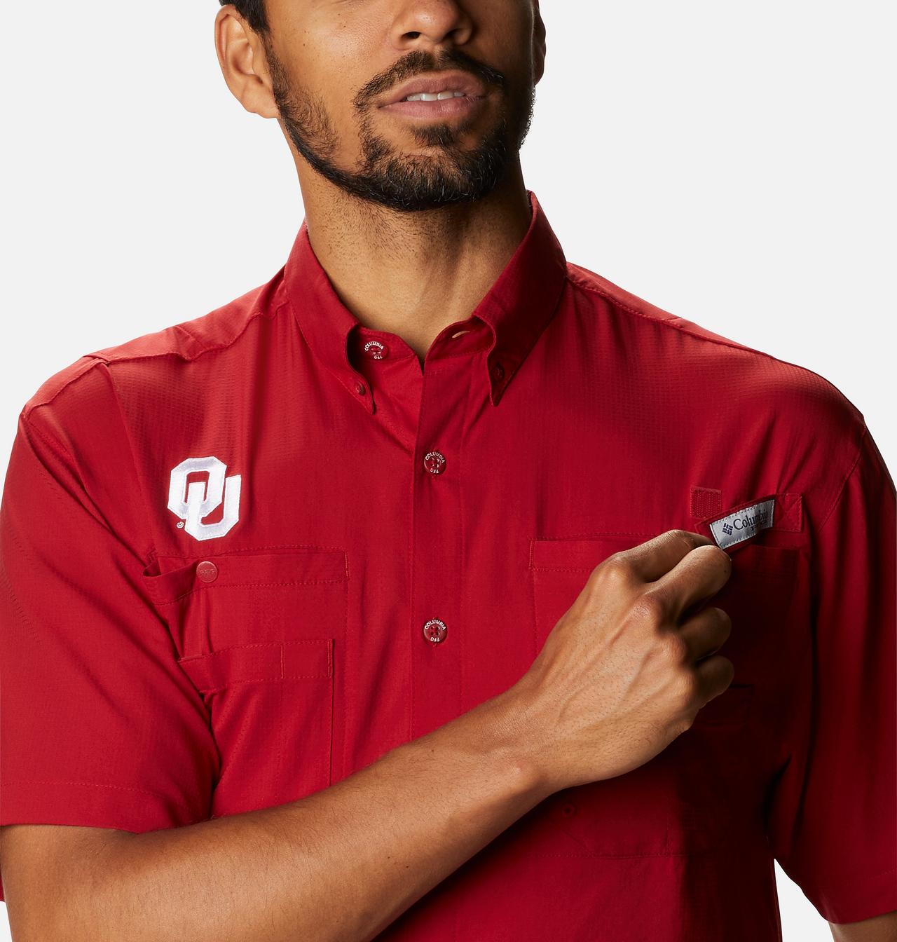 Men's Collegiate PFG Tamiami™ Short Sleeve Shirt - Oklahoma 4