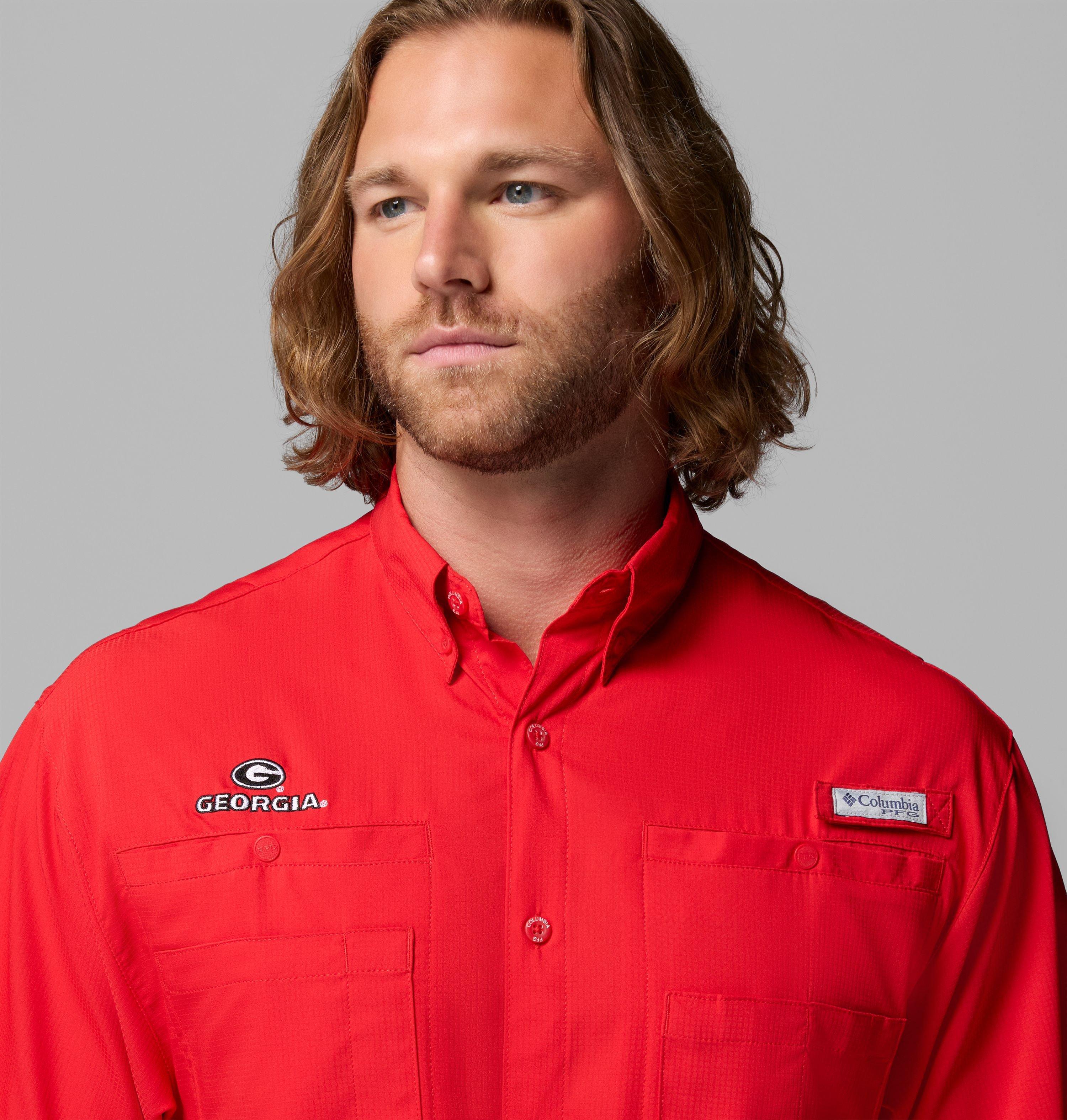 Men's Collegiate PFG Tamiami Short Sleeve Shirt - Georgia 5