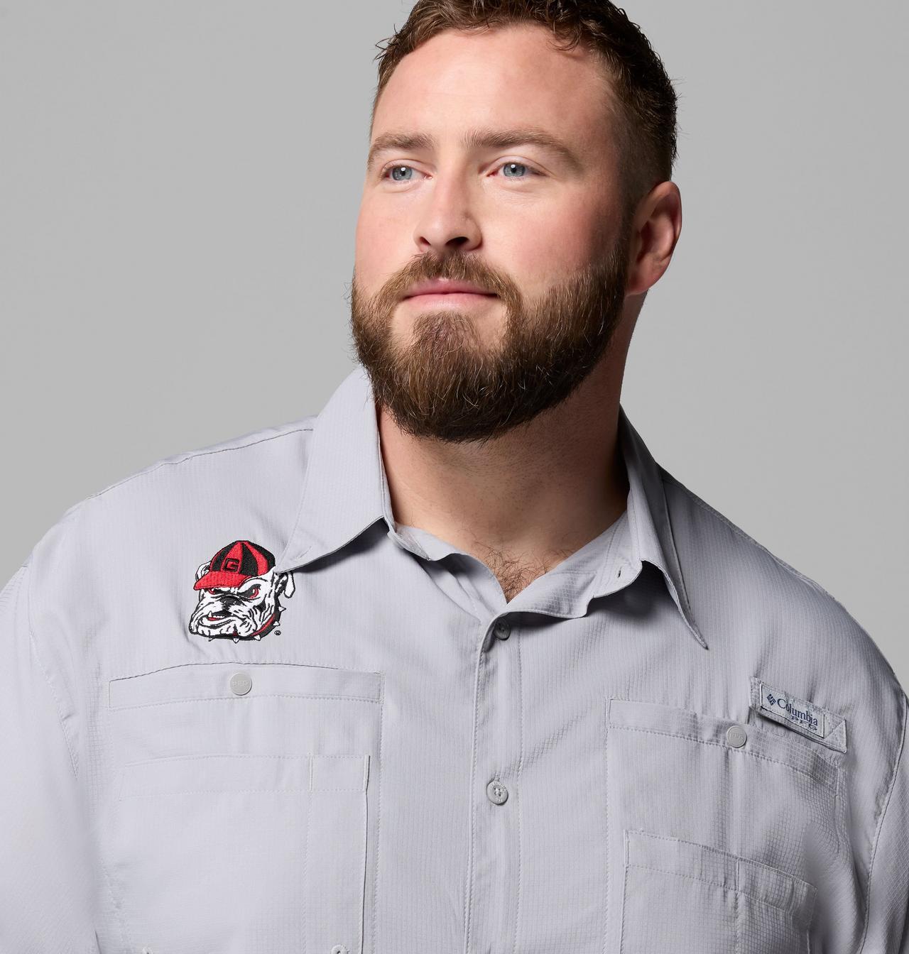 Men's Collegiate PFG Tamiami™ Short Sleeve Shirt - Big - Georgia 5