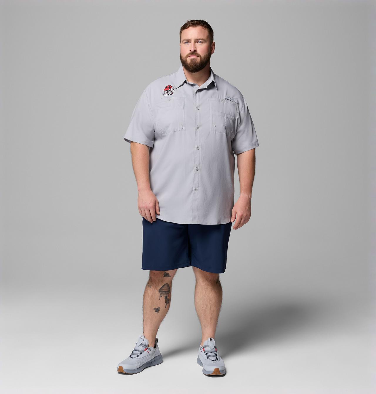 Men's Collegiate PFG Tamiami™ Short Sleeve Shirt - Big - Georgia 2