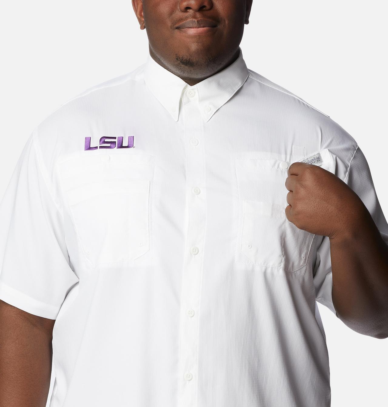 Men's Collegiate PFG Tamiami™ Short Sleeve Shirt - Big - LSU 4