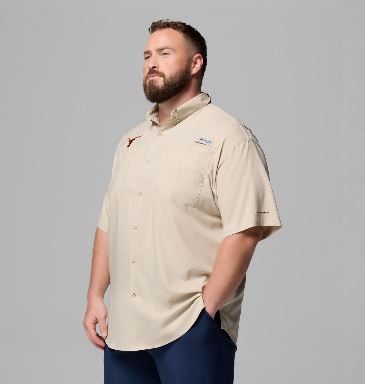 Men's Collegiate PFG Tamiami™ Short Sleeve Shirt - Big - Texas 4