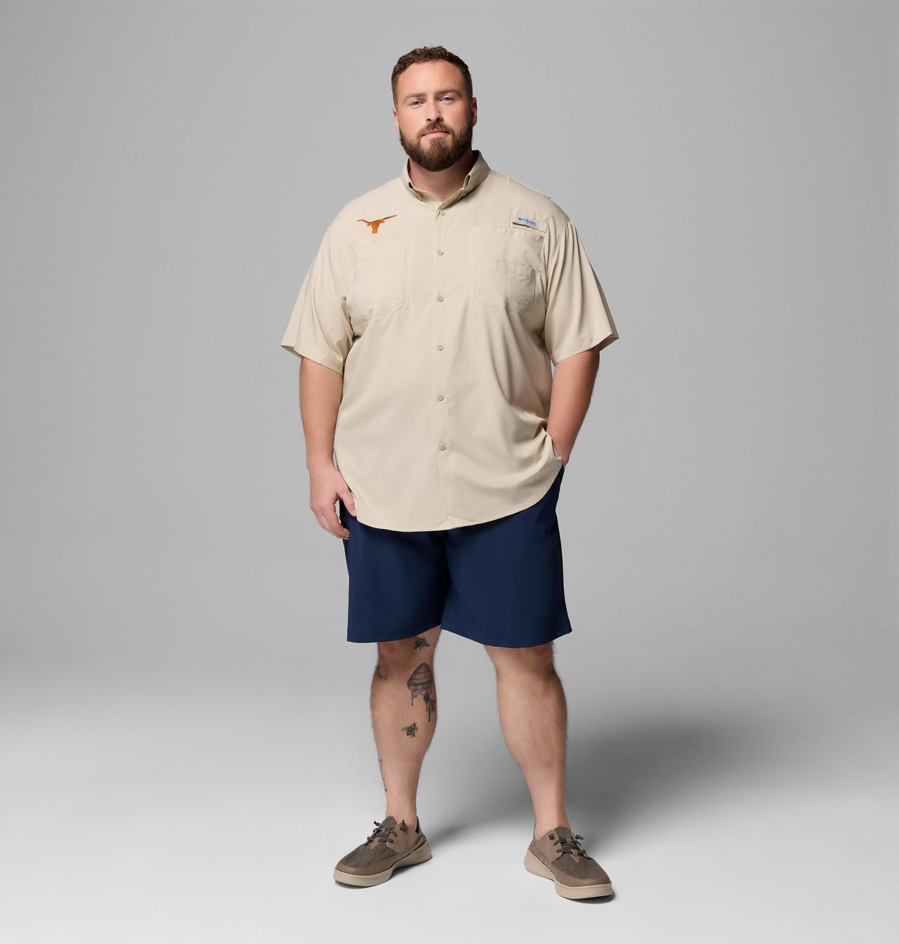 Men's Collegiate PFG Tamiami™ Short Sleeve Shirt - Big - Texas 2