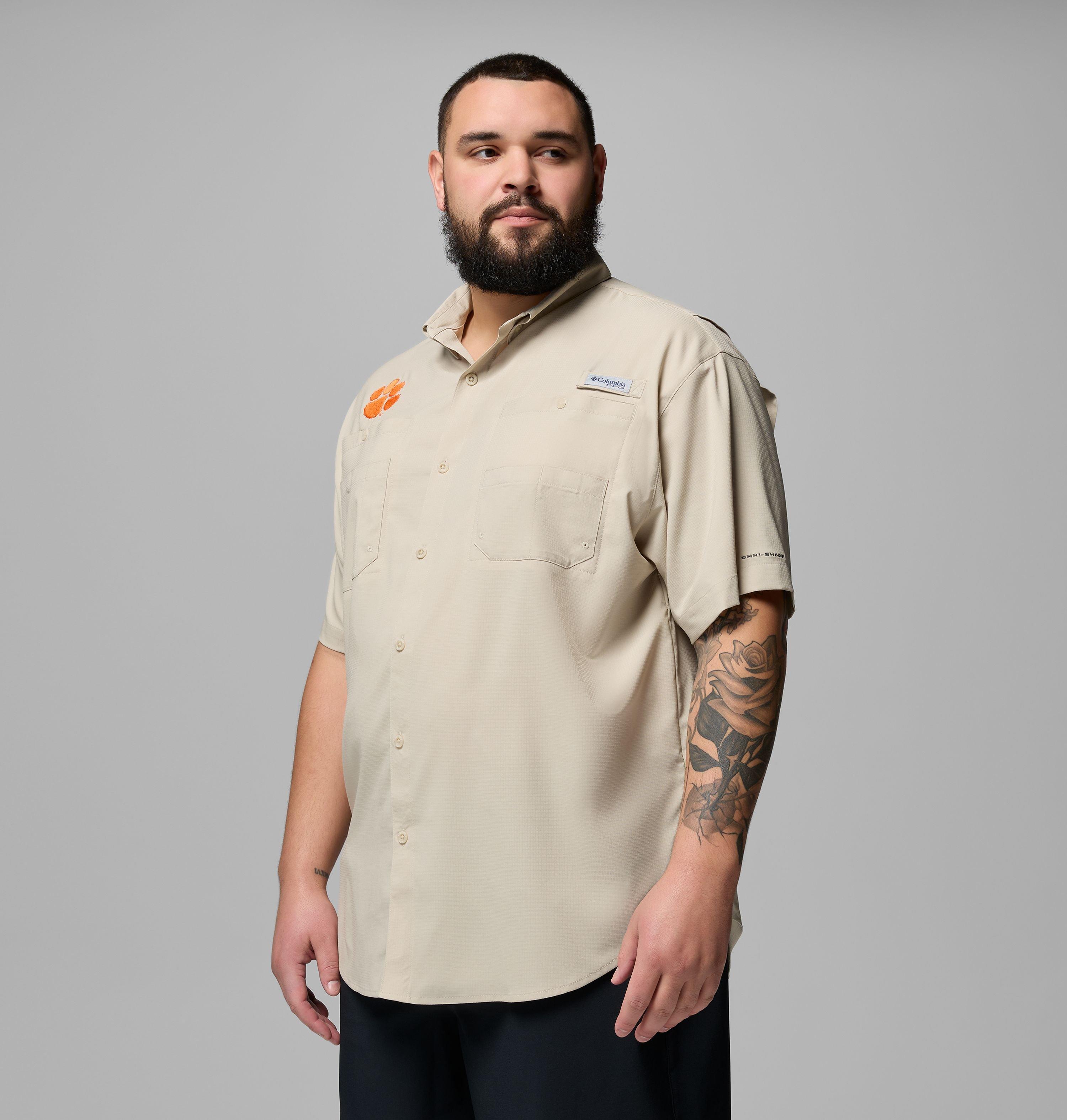 Men's Collegiate PFG Tamiami Short Sleeve Shirt - Big - Clemson 4