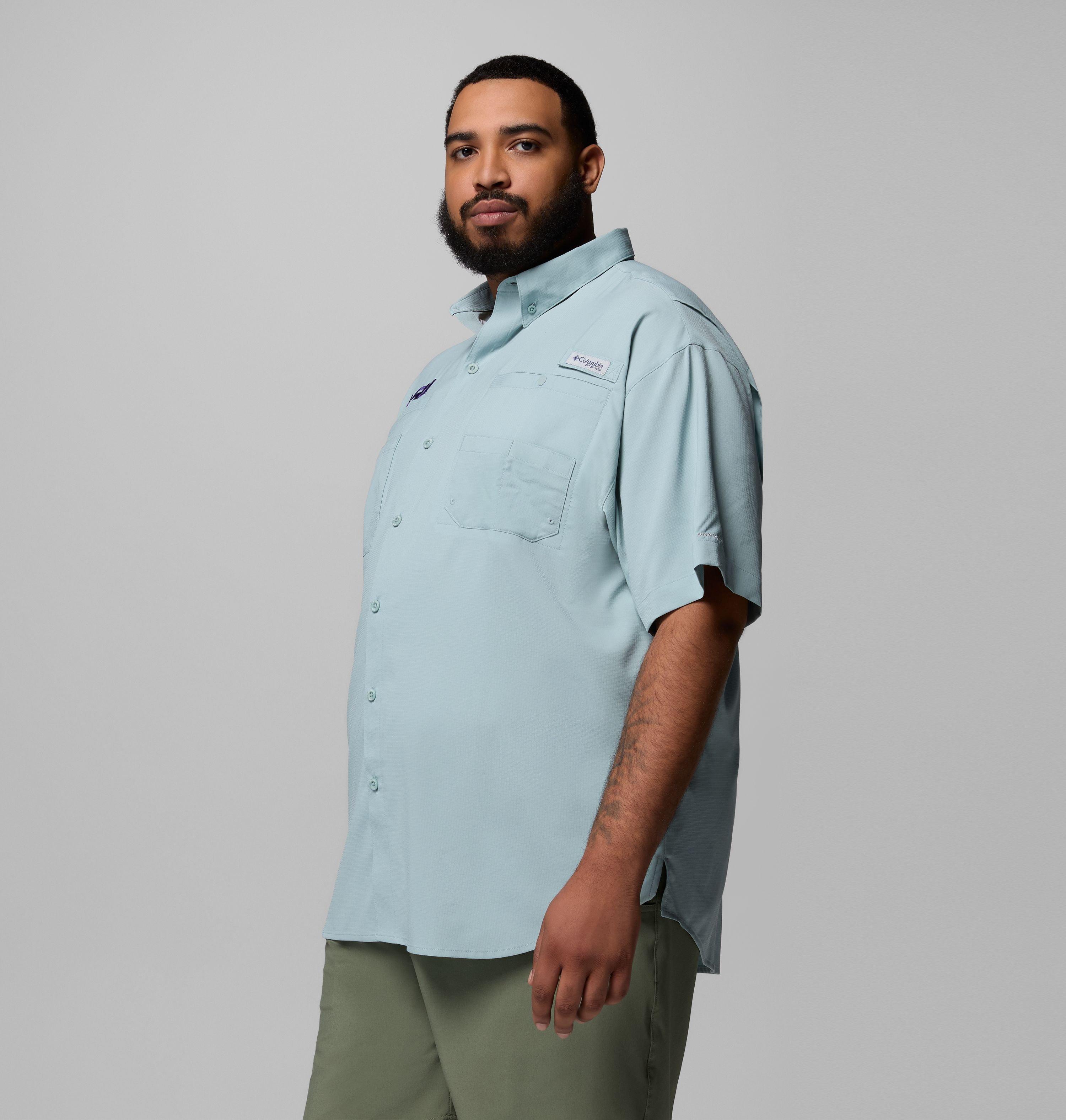 Men's Collegiate PFG Tamiami Short Sleeve Shirt - Big - LSU 4