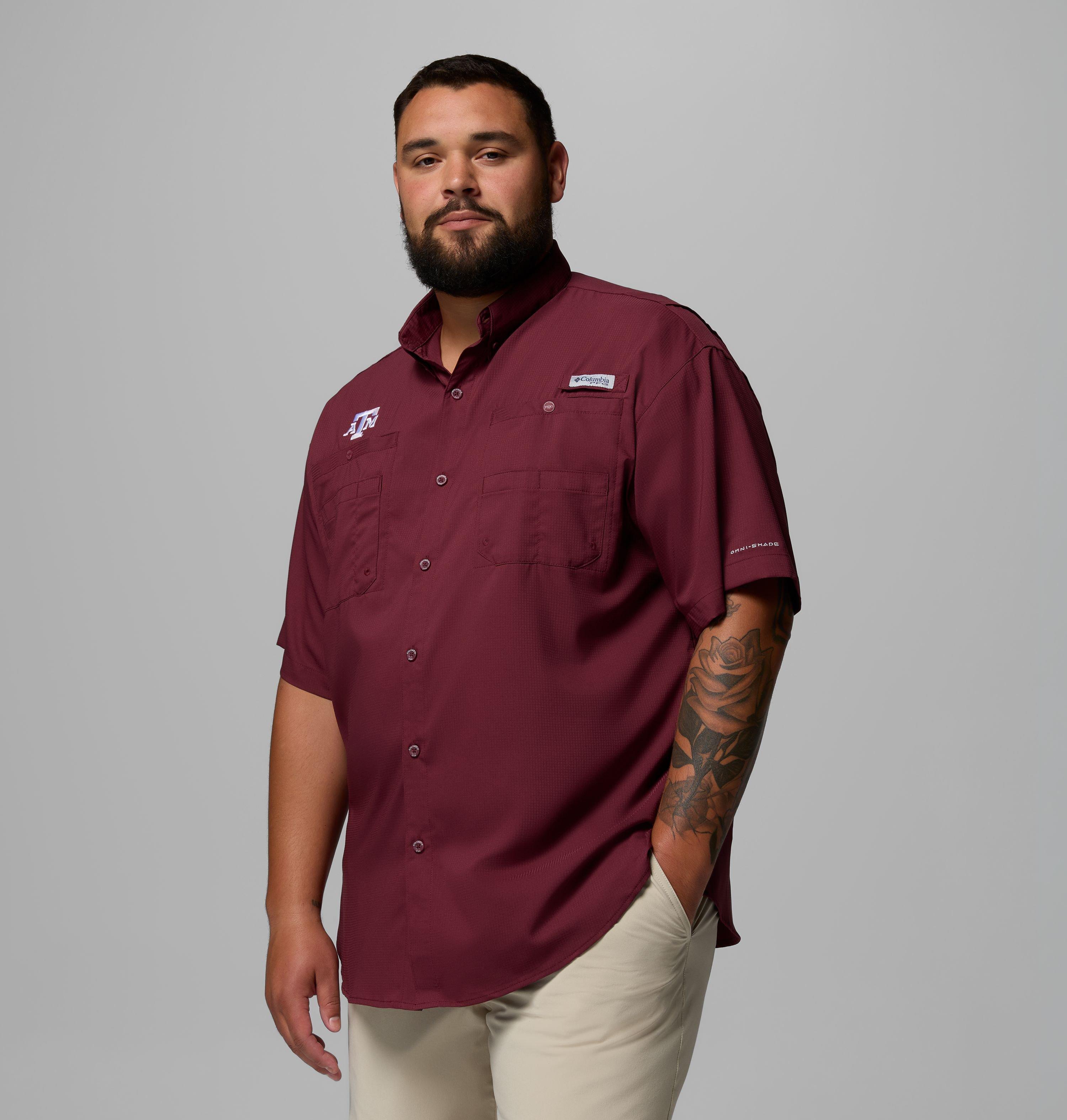 Men's Collegiate PFG Tamiami Short Sleeve Shirt - Big - Texas A&M 4