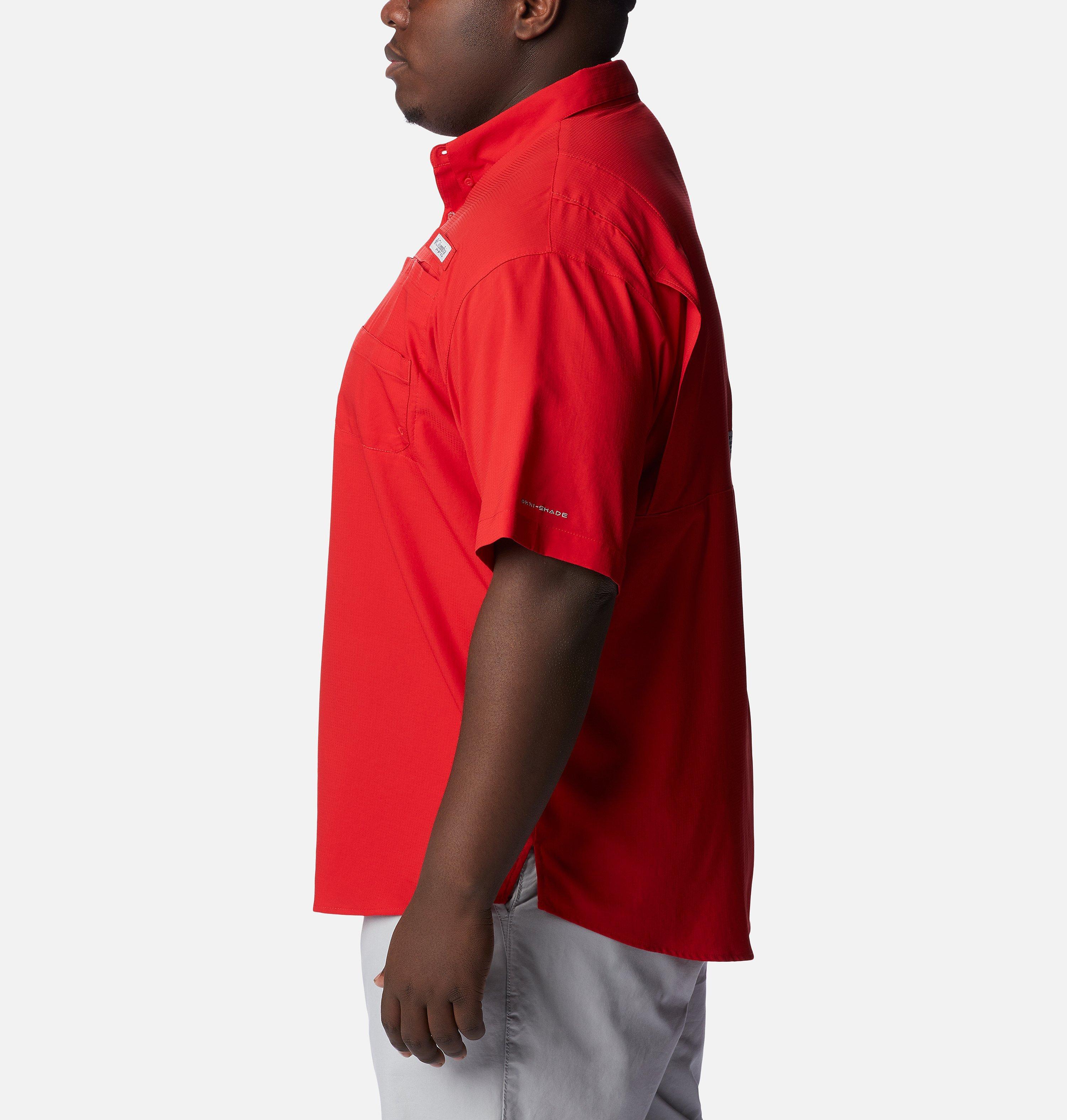 Men's Collegiate PFG Tamiami Short Sleeve Shirt - Big - Georgia 3