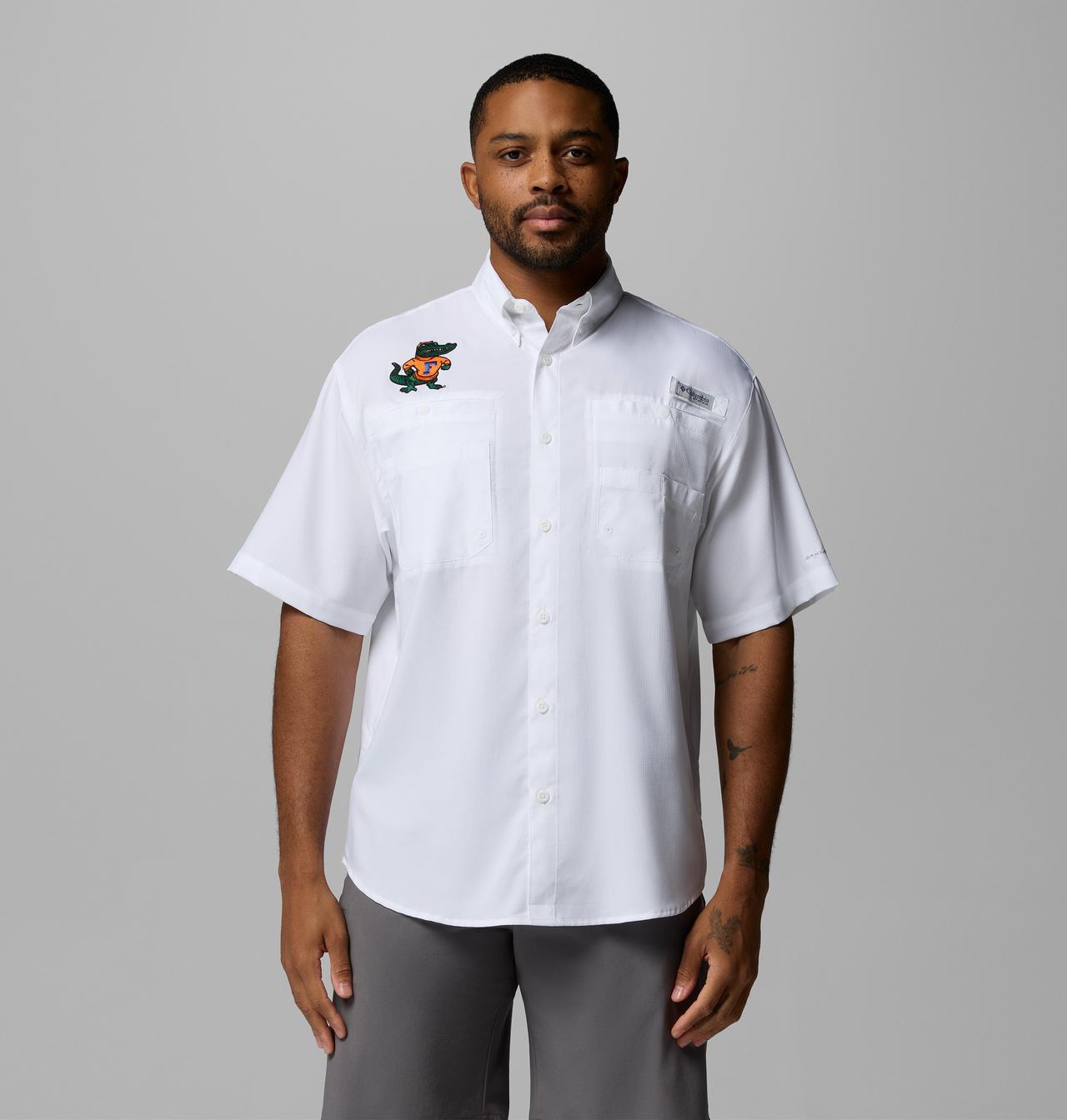 Men's Collegiate PFG Tamiami™ Short Sleeve Shirt - Tall - Florida 1