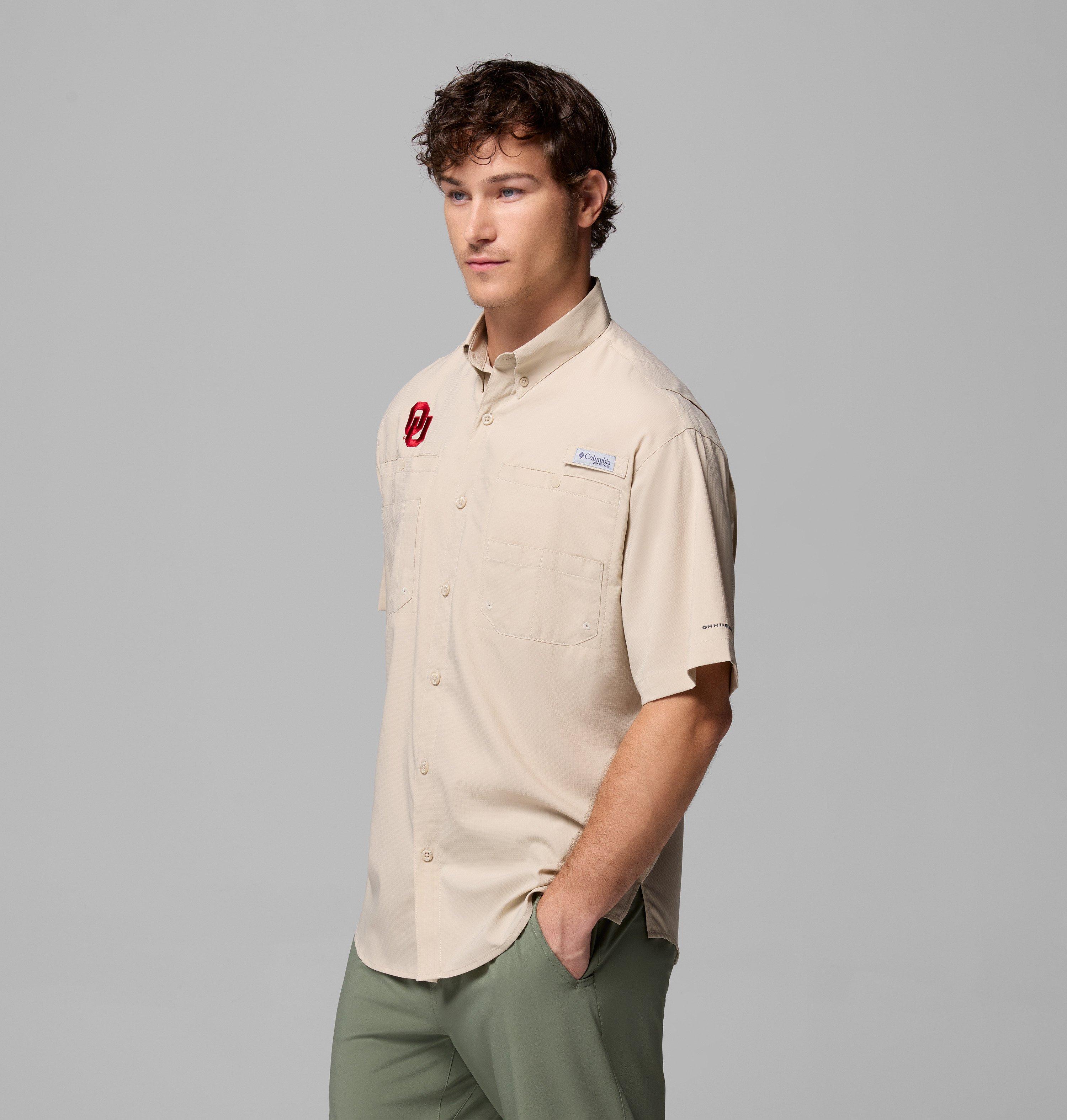 Men's Collegiate PFG Tamiami Short Sleeve Shirt - Tall - Oklahoma 4