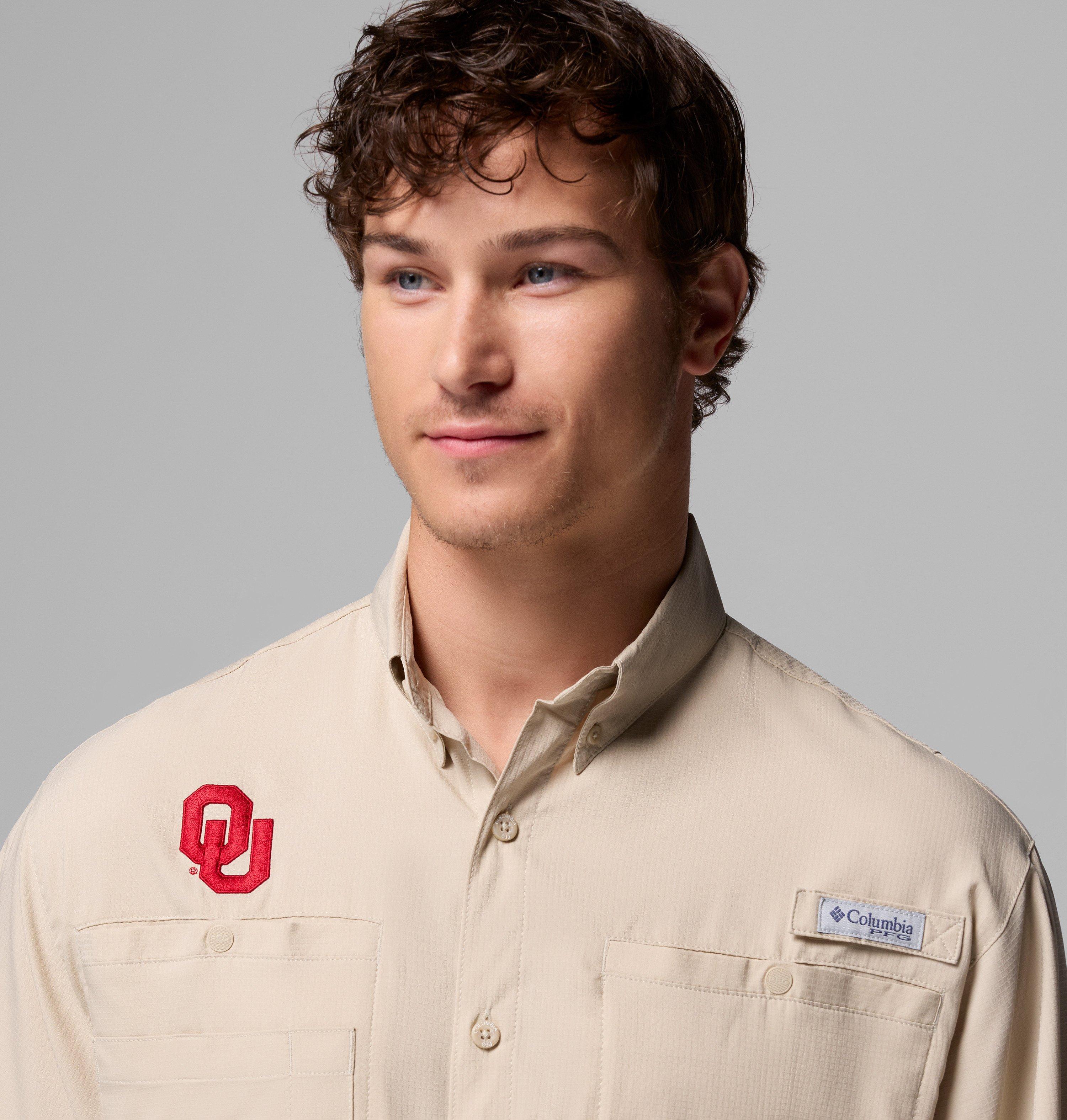 Men's Collegiate PFG Tamiami Short Sleeve Shirt - Tall - Oklahoma 5