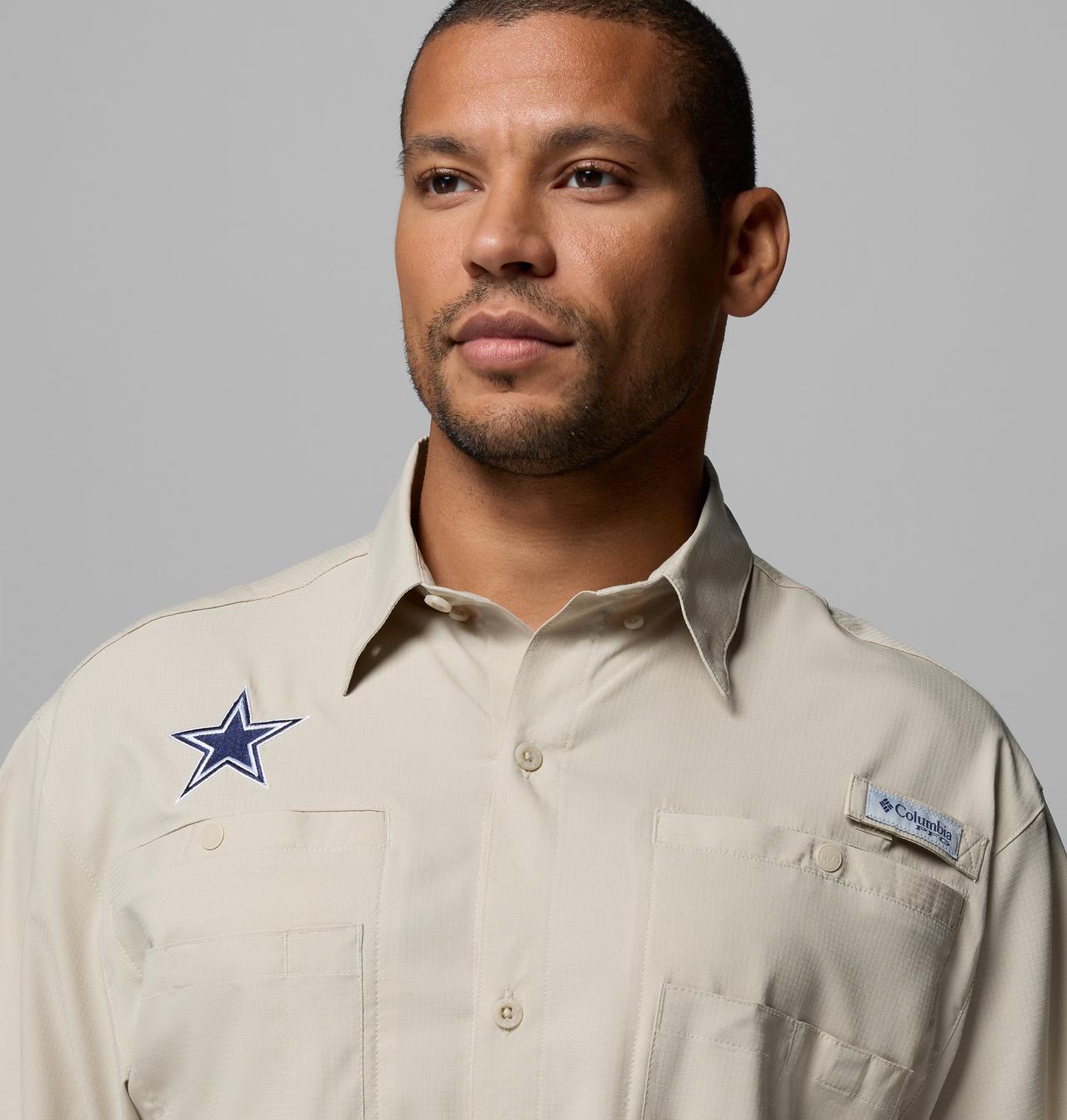 Men's PFG Tamiami Short Sleeve Shirt - Tall - Dallas Cowboys 5