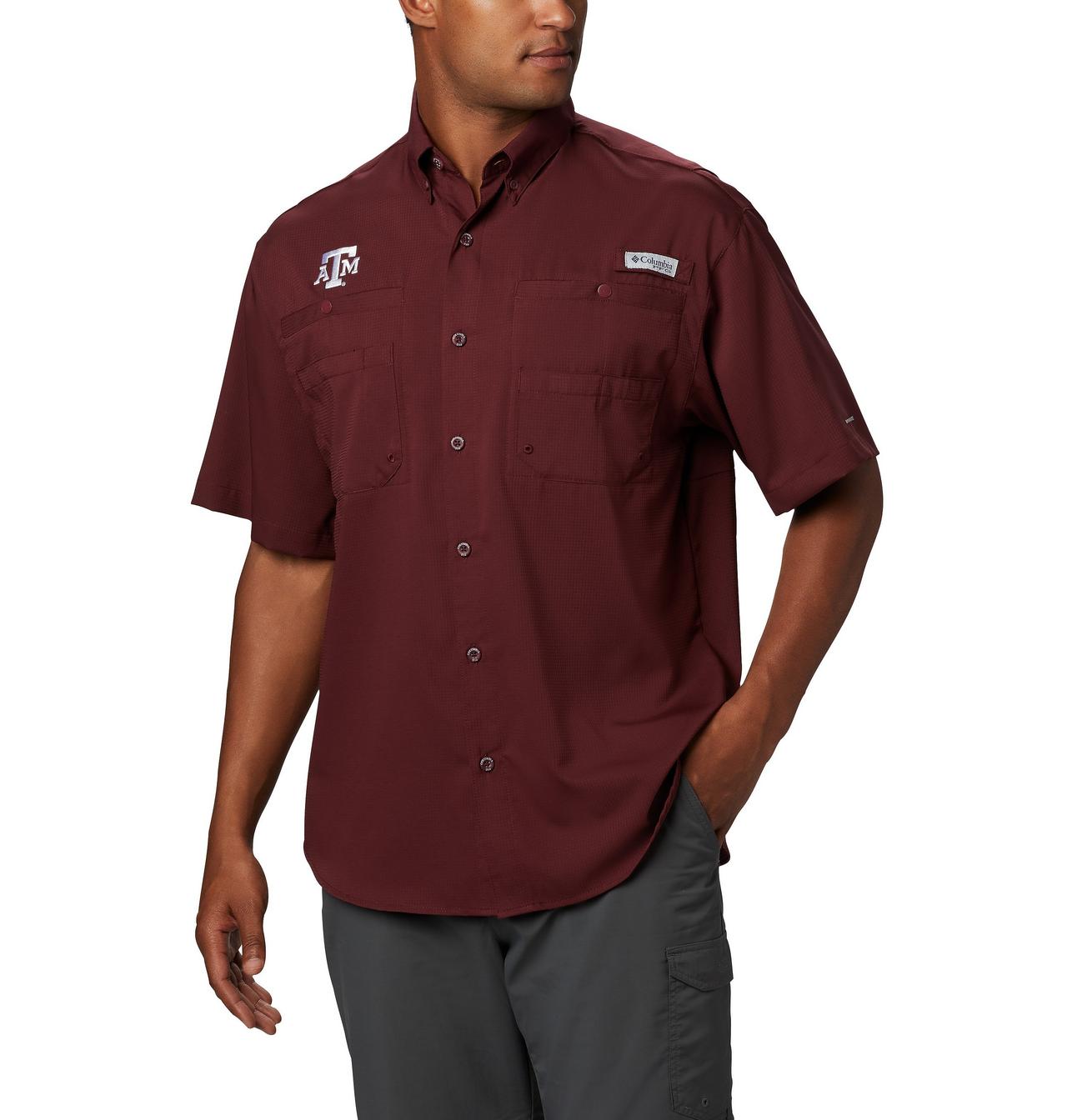 Men's Collegiate PFG Tamiami™ Short Sleeve Shirt - Tall - Texas A&M 1