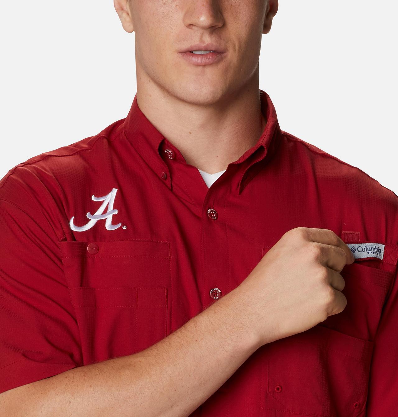 Men's Collegiate PFG Tamiami™ Short Sleeve Shirt - Tall - Alabama 4