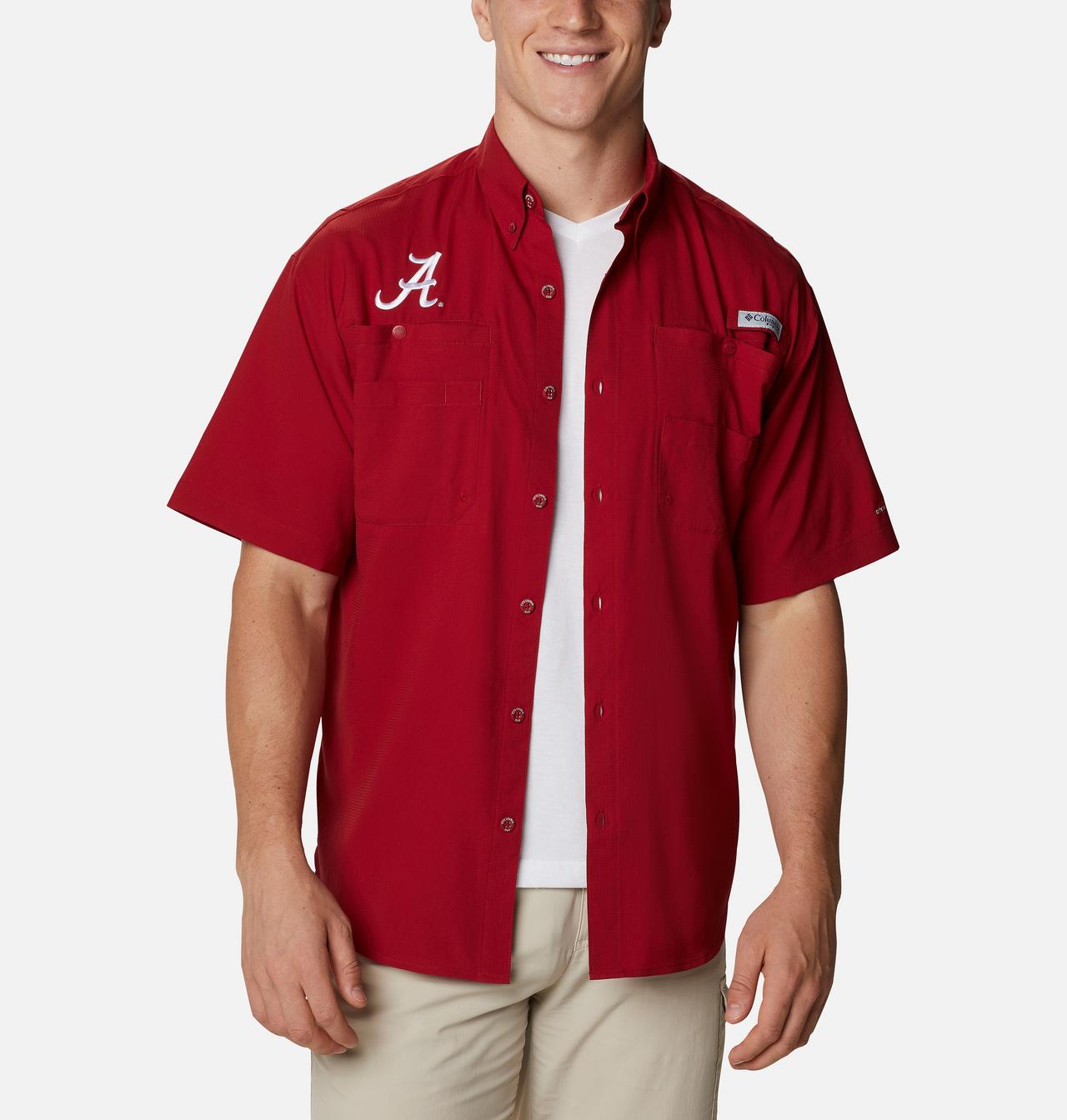 Men's Collegiate PFG Tamiami™ Short Sleeve Shirt - Tall - Alabama 1