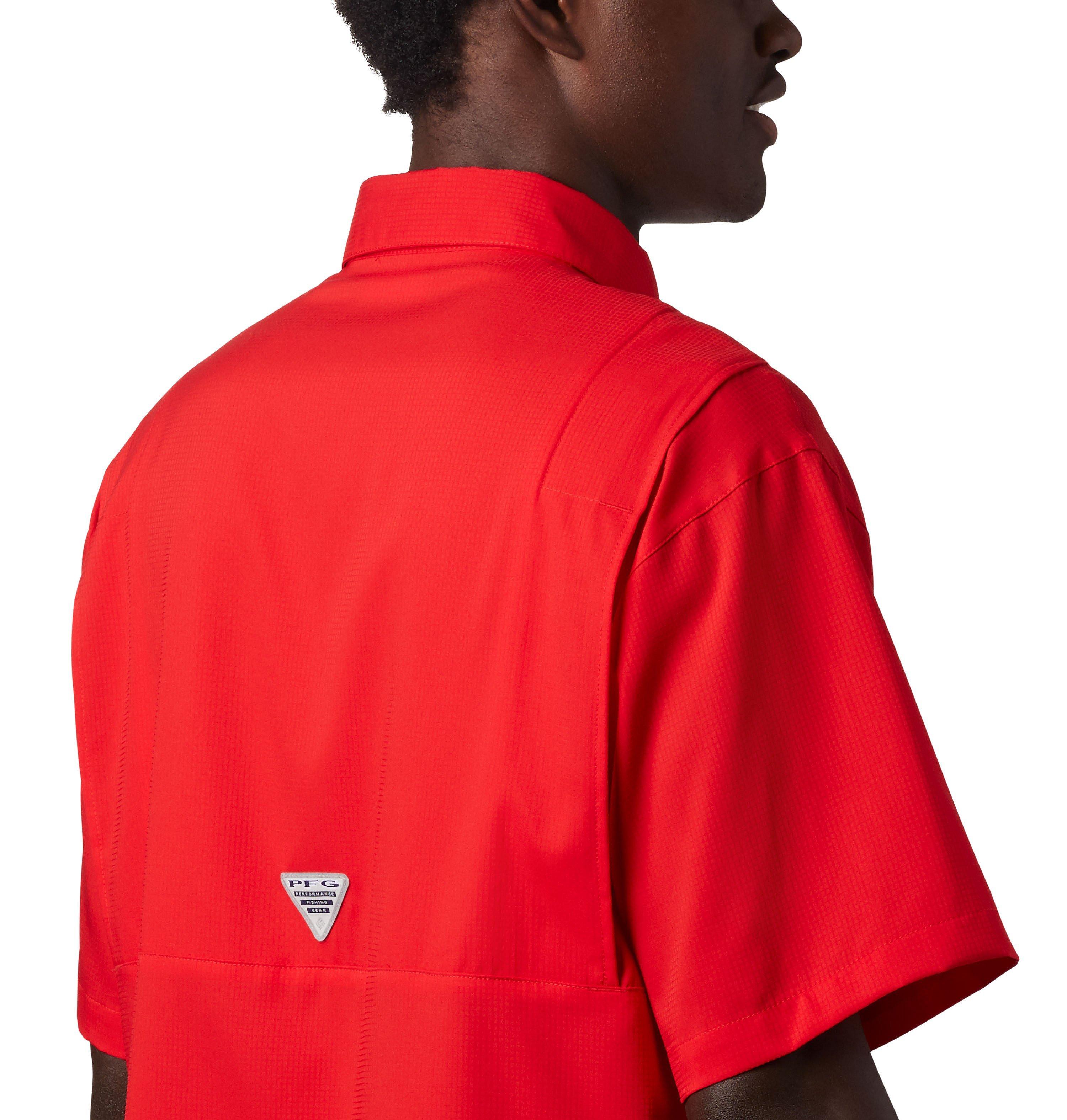 Men's Collegiate PFG Tamiami Short Sleeve Shirt - Tall - Georgia 5